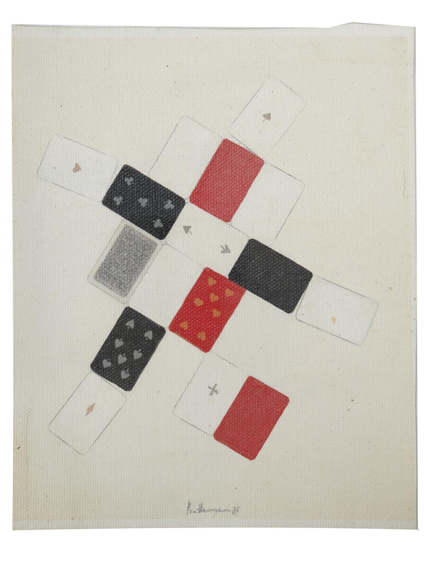 RUSSIAN MIXED MEDIA PAINTING BY VLADIMIR NEMUKHIN (1 of 3)