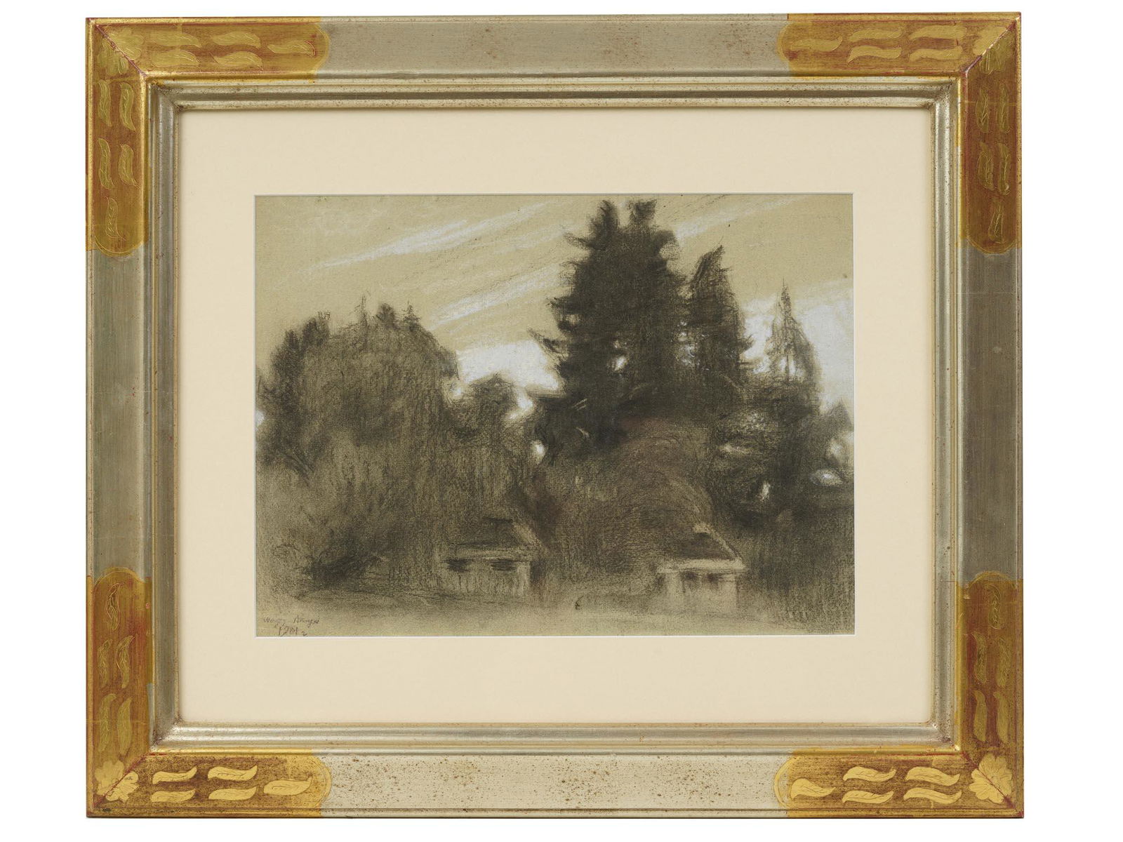 A RUSSIAN PAINTING BY MSTISLAV DOBUZHINSKY, 1901 (1 of 5)