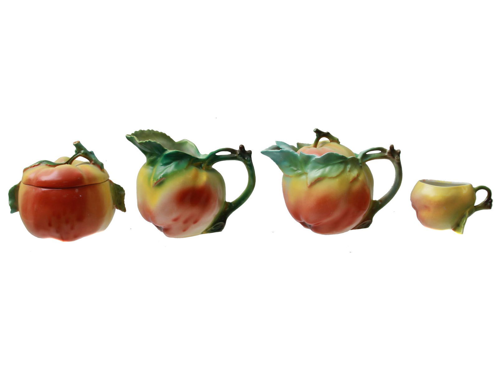 ROYAL BAYREUTH PORCELAIN APPLE SET OF FOUR PIECES (1 of 7)