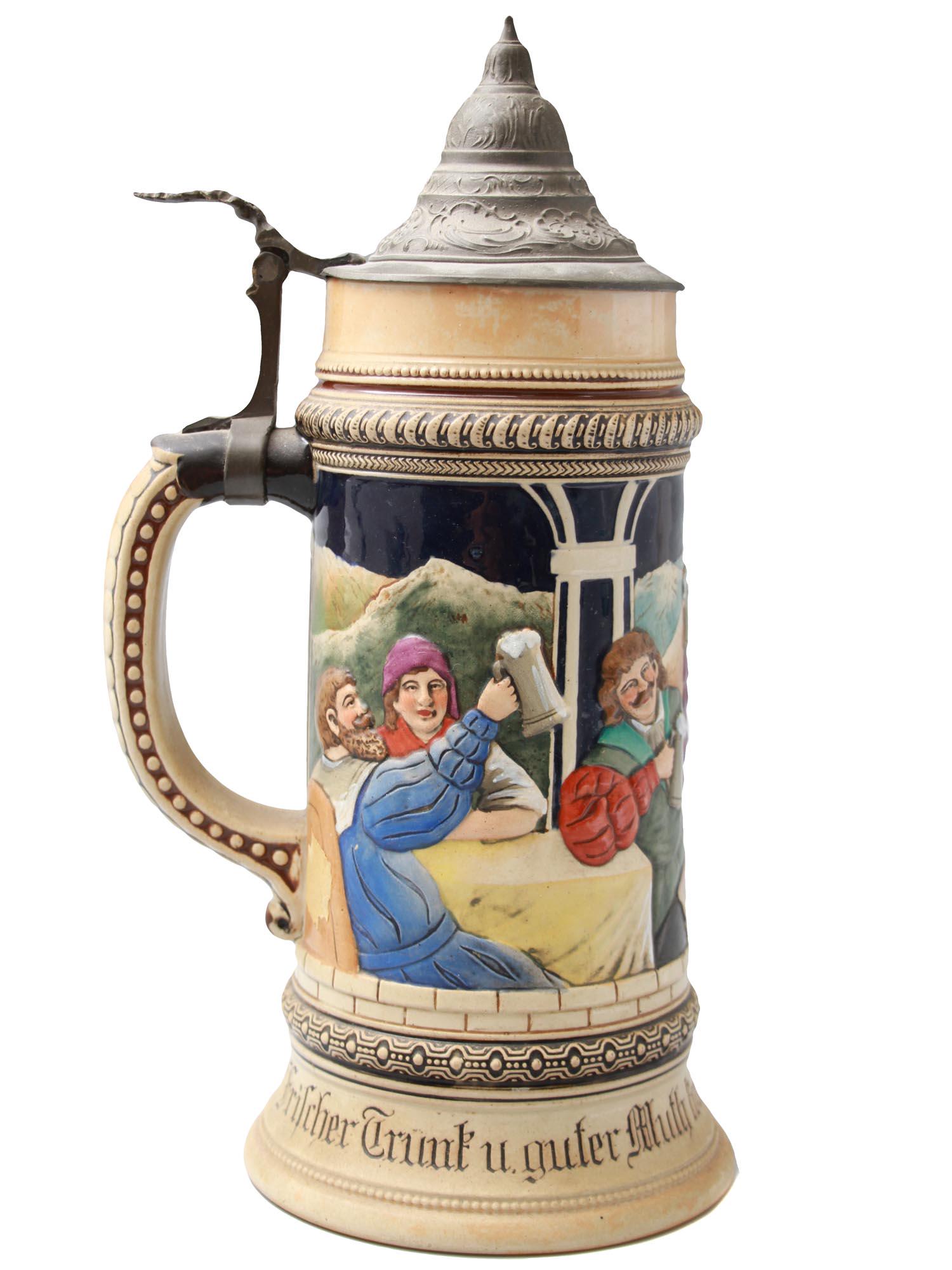 A VINTAGE GERMAN CERAMIC BEER STEIN (1 of 10)