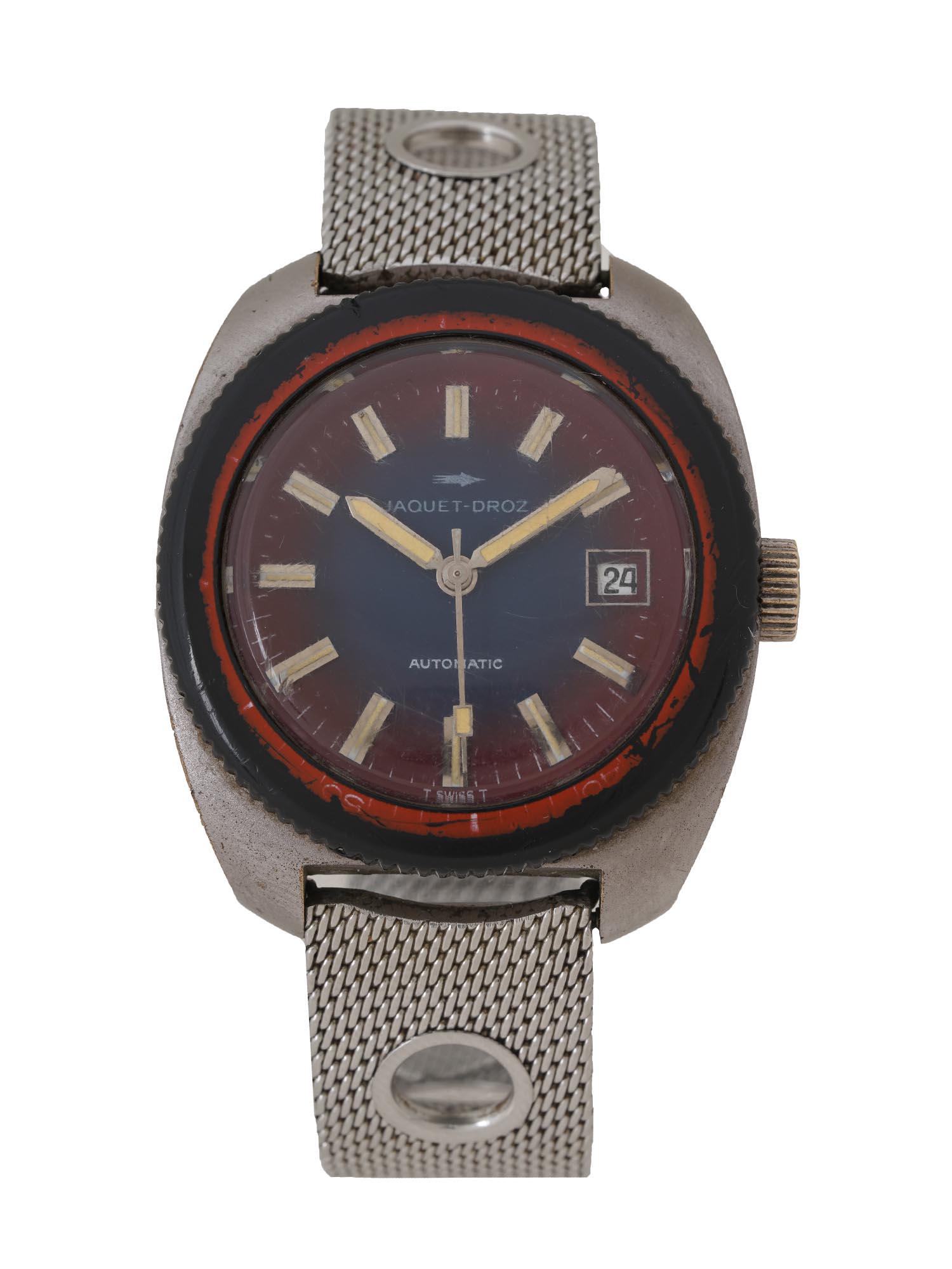 VINTAGE JAQUET DROZ AUTOMATIC DIVERâ€™S WATCH (1 of 4)