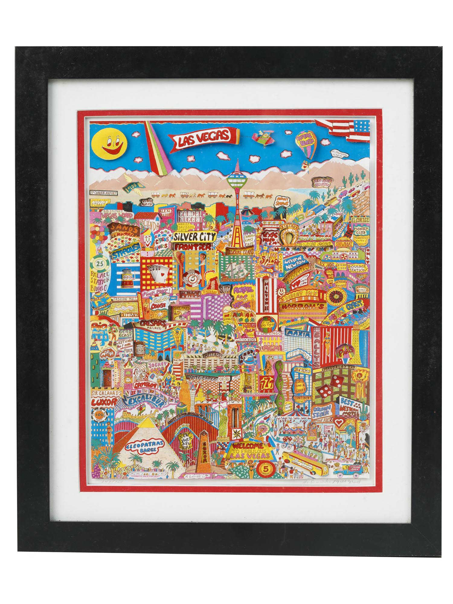3D SERIGRAPH LAS VEGAS BY AL SCHREIBER JILL HAND (1 of 5)