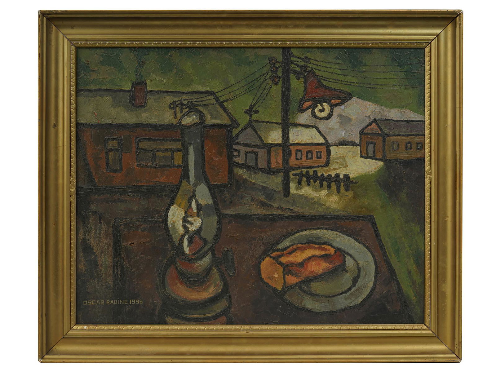 A RUSSIAN OIL PAINTING STILL LIFE BY OSCAR RABIN (1 of 6)