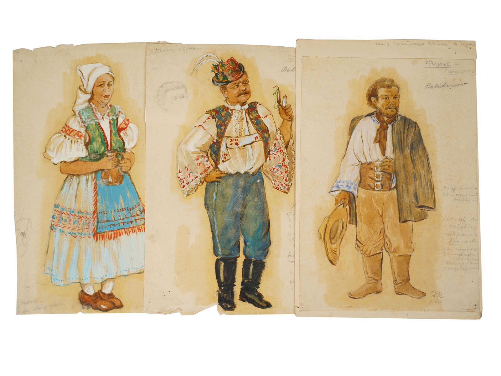 THEATRE CLOTHES DRAWINGS BY VSEVOLOD SAHNOVSKY (1 of 11)