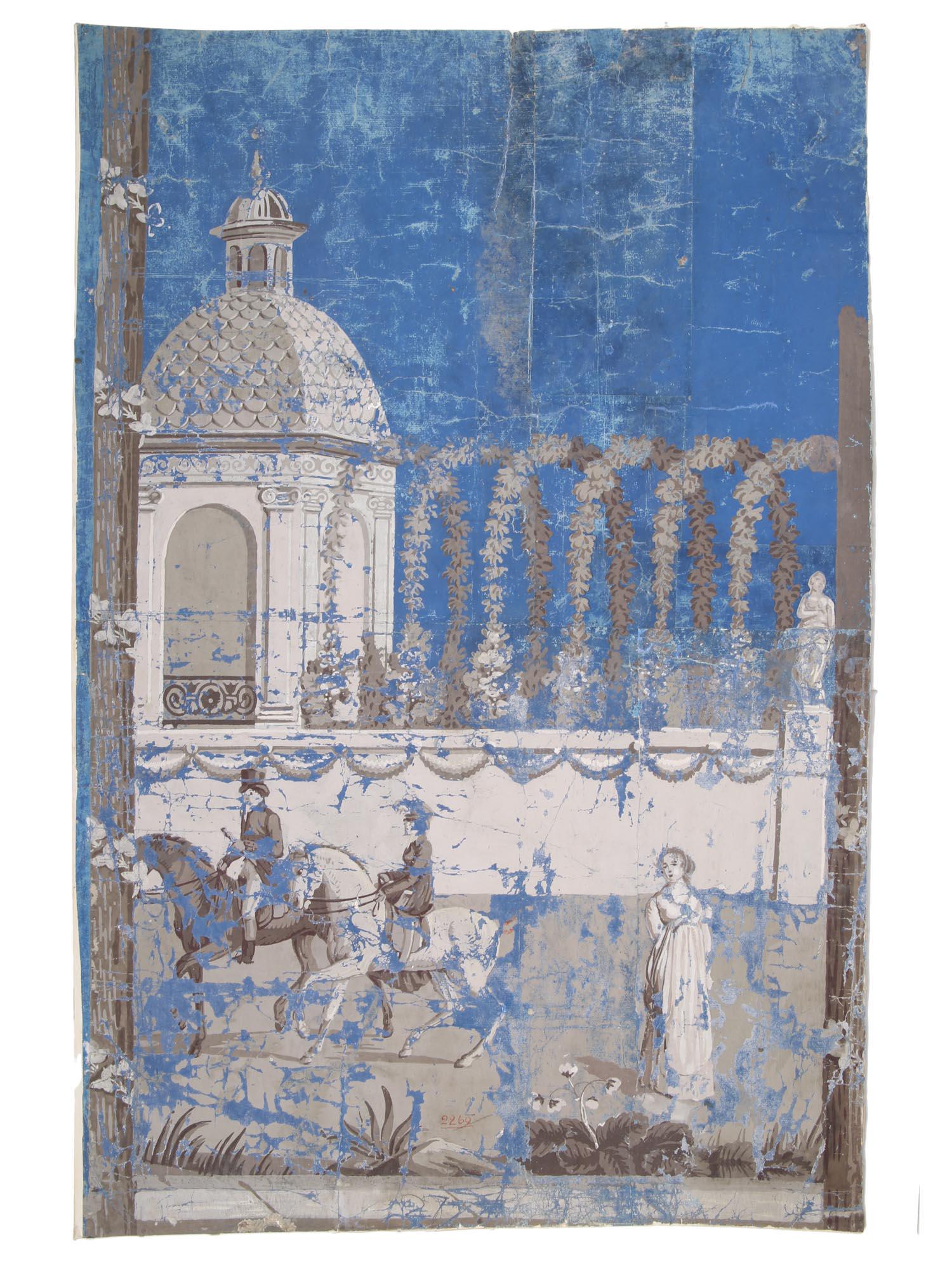 VICTORIAN PAINTING SCREEN 19TH CENTURY (1 of 5)