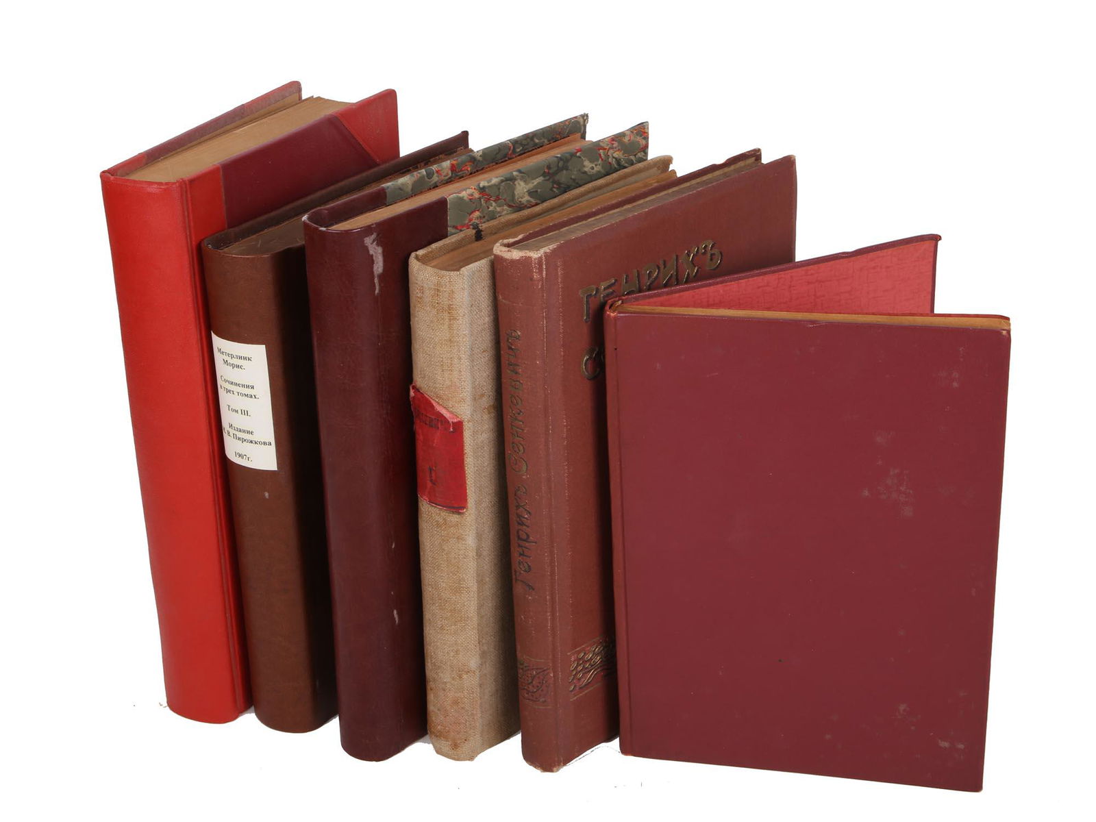 A LOT OF 6 ANTIQUE RUSSIAN EMPIRE & SOVIET BOOKS (1 of 11)