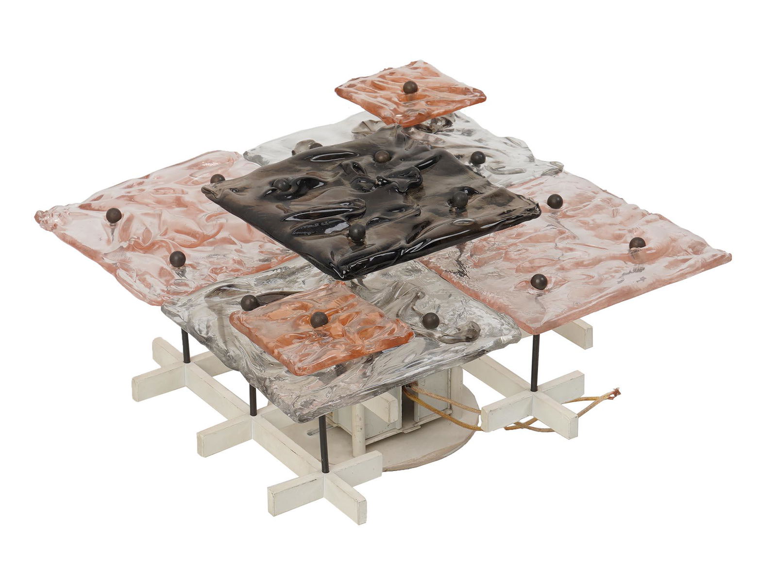 VINTAGE 1970S VENINI MURANO CHEERIO WALL LIGHT (1 of 5)