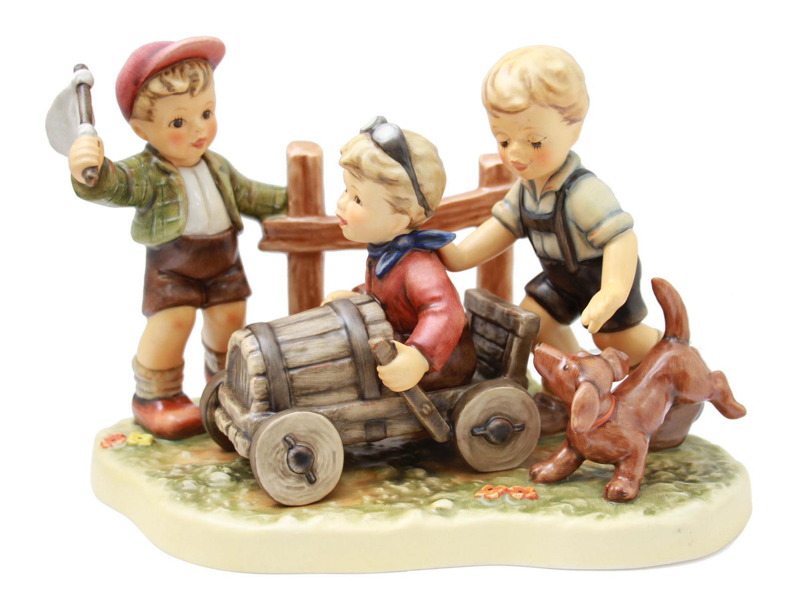 A GOEBEL HUMMEL PORCELAIN FIGURAL GROUP SOAP BOX (1 of 10)