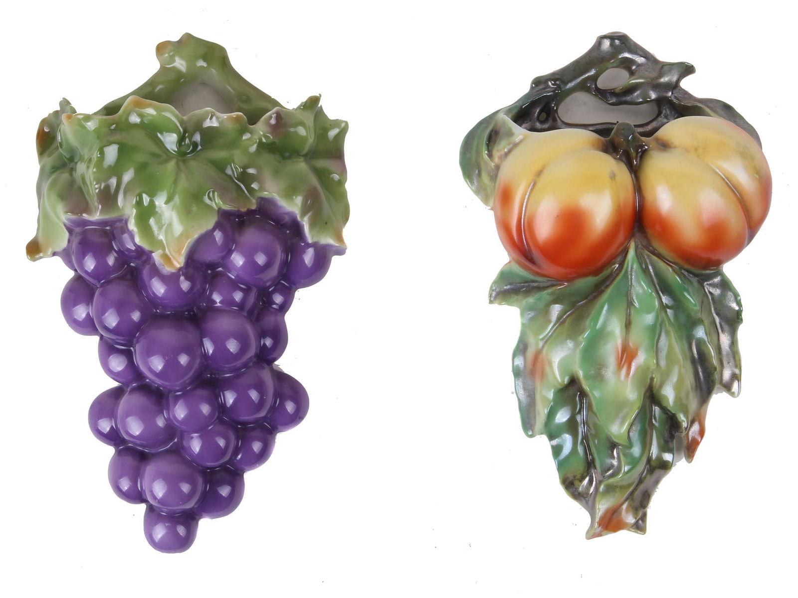 A SET OF ROYAL BAYREUTH PORCELAIN WALL POCKETS (1 of 4)