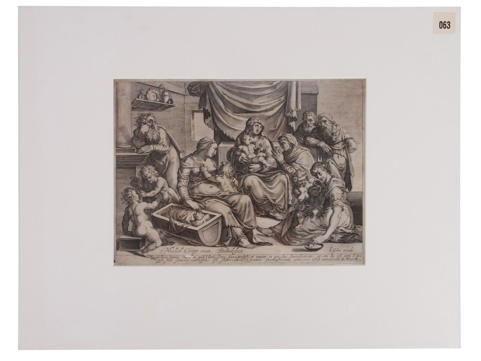 DUTCH ETCHING HOLY FAMILY BY BARTHOLOMEUS DOLENDO (1 of 5)
