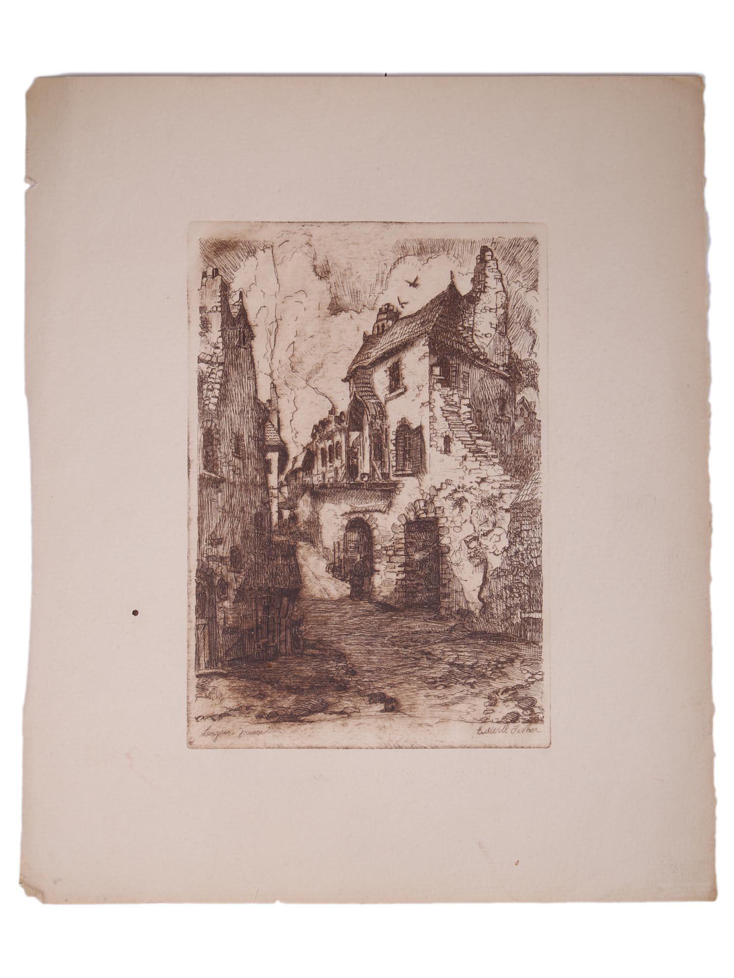 AMERICAN ETCHING OF OLD FRANCE BY EDWILL FISHER (1 of 6)
