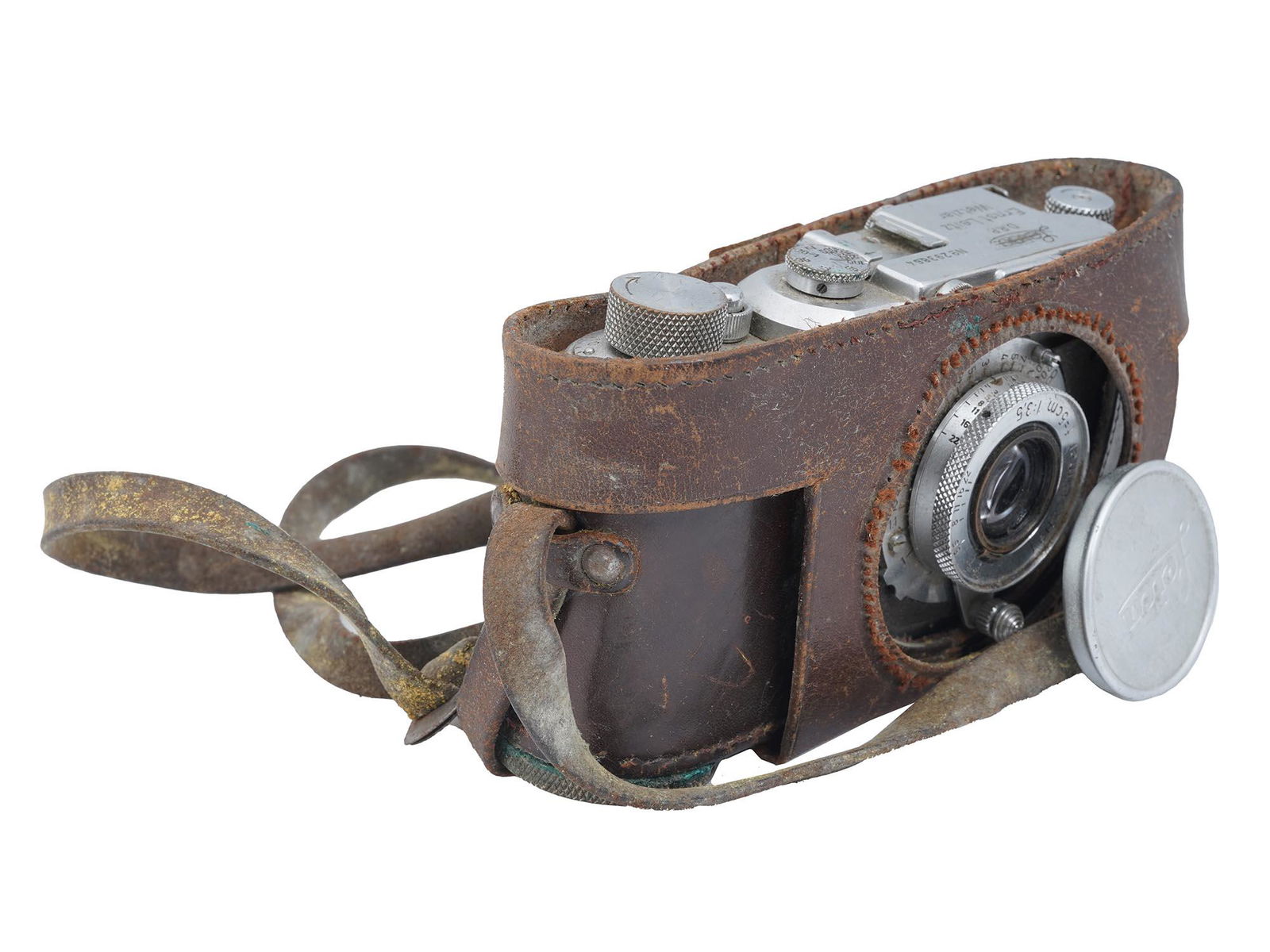 GERMAN LEICA III FILM CAMERA W LEITZ ELMAR LENS (1 of 10)