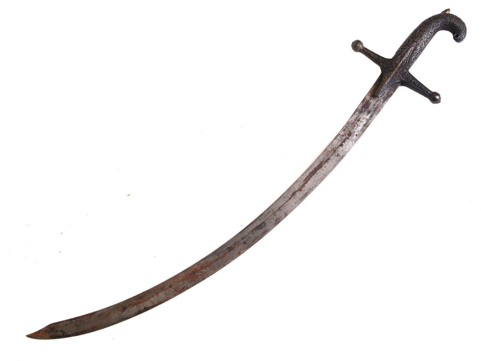 VINTAGE PAHLAVI PERSIAN SHAMSHIR CURVED SWORD WITHOUT (1 of 6)