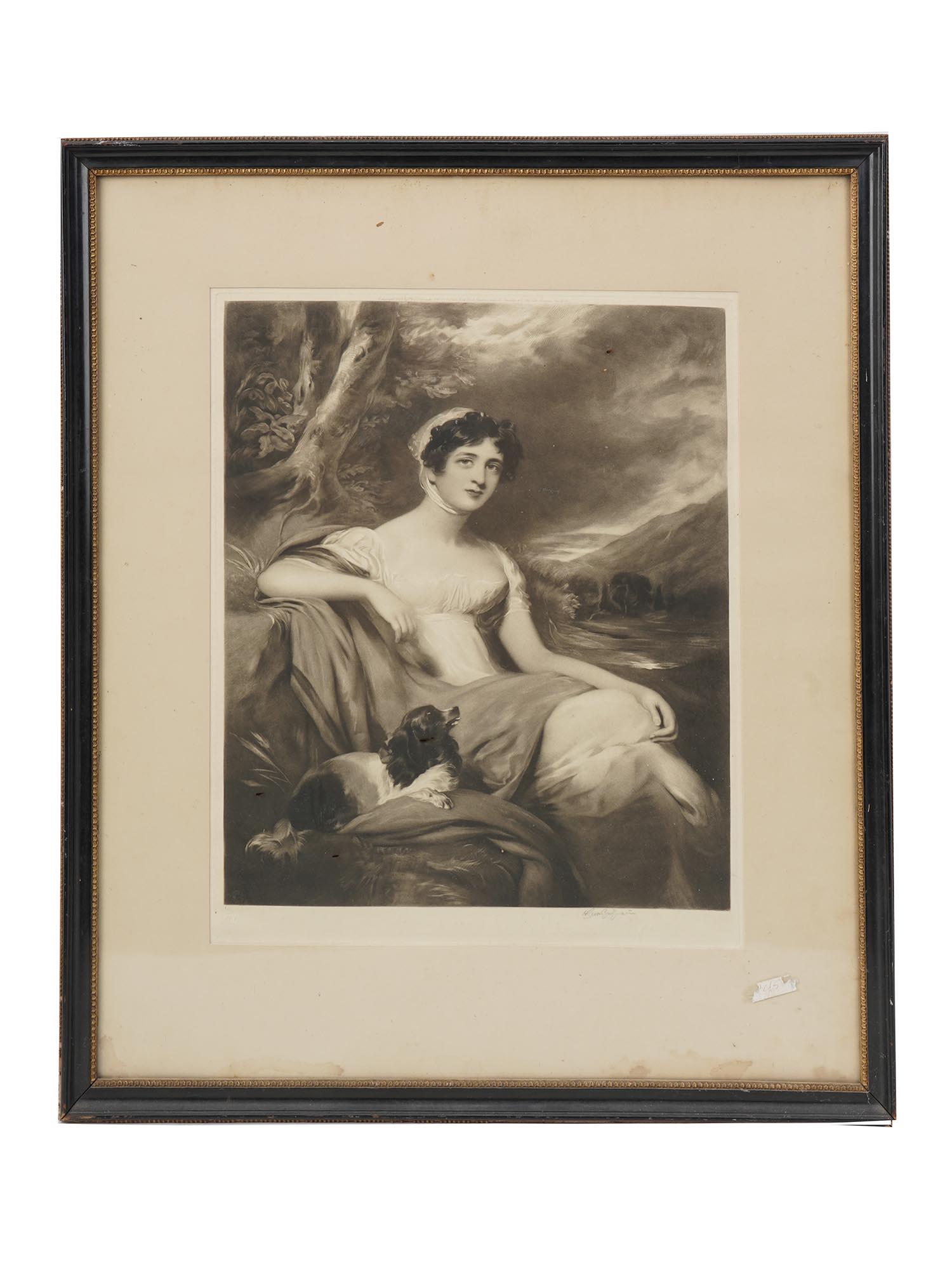AFTER SIR THOMAS LAWRENCE ETCHING OF MRS CUNLIFFE (1 of 5)