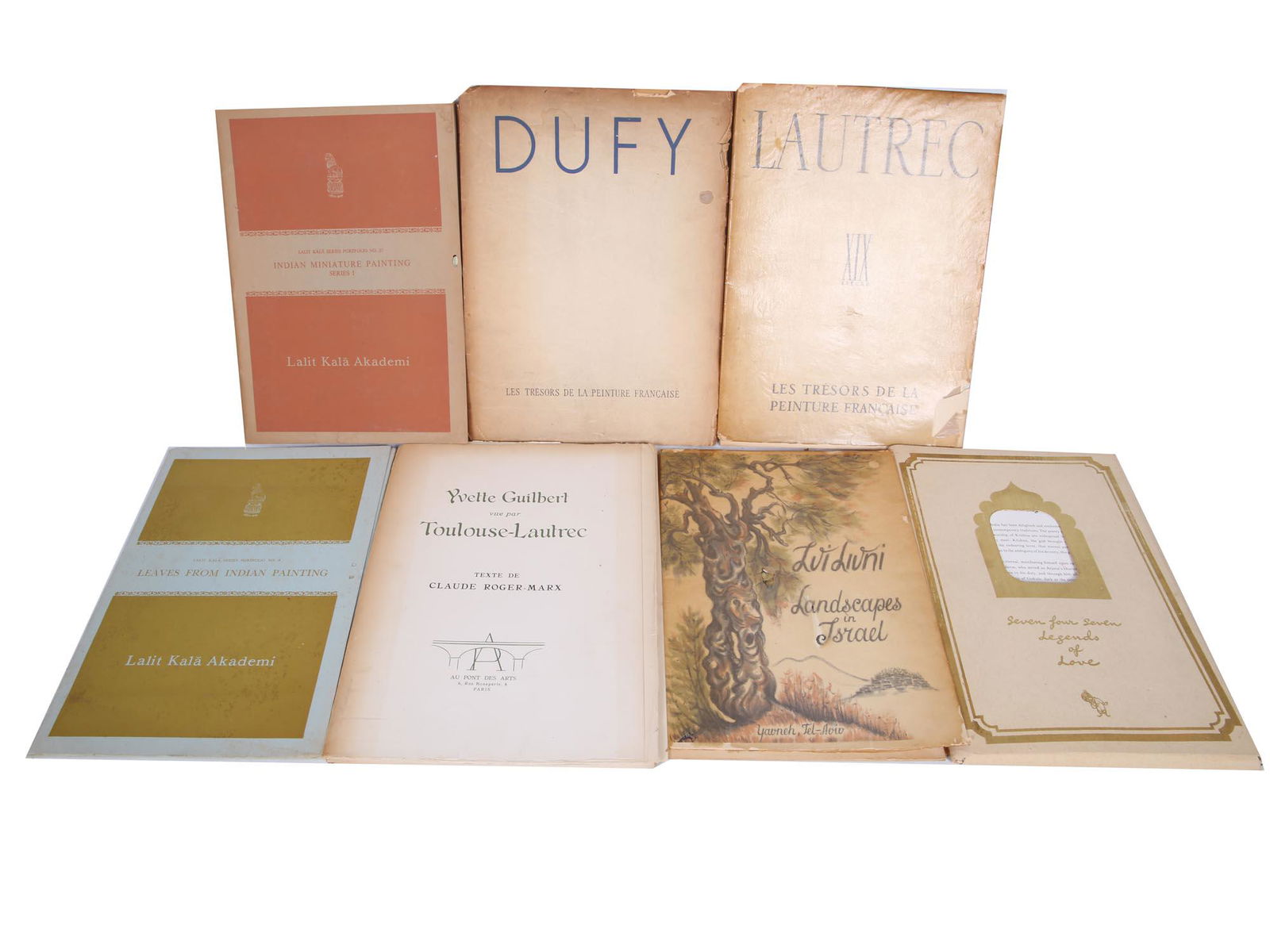 A LOT OF SEVEN VINTAGE ART BOOKS PORFOLIOS (1 of 9)