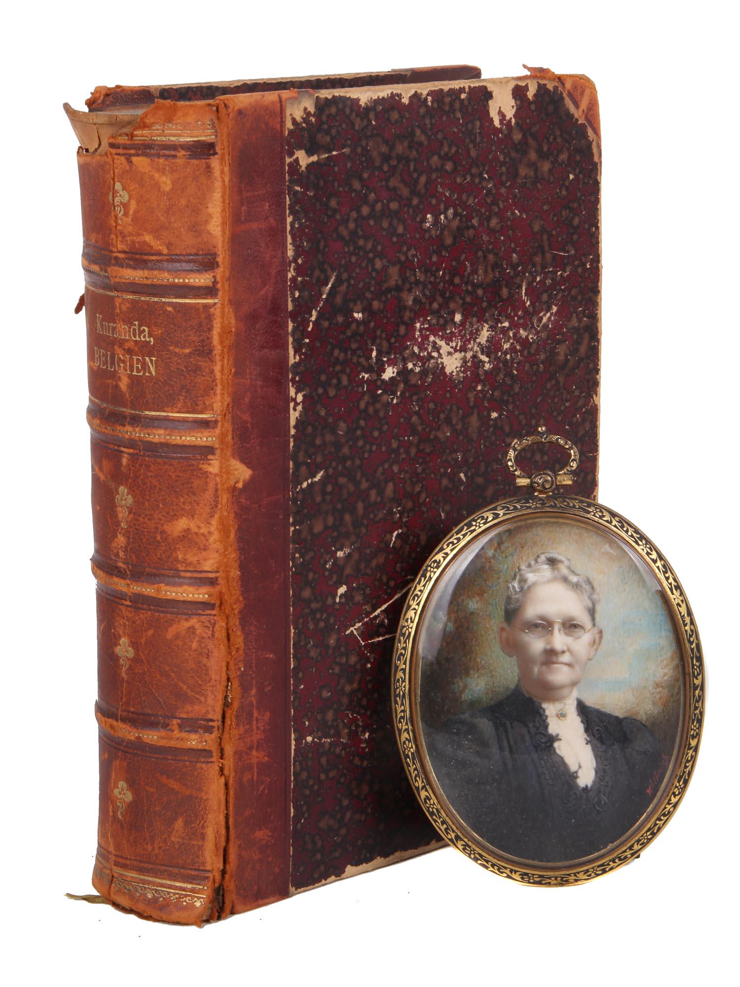 LOT OF BOOK BY IGNAZ KURANDA & MINIATURE PORTRAIT (1 of 9)