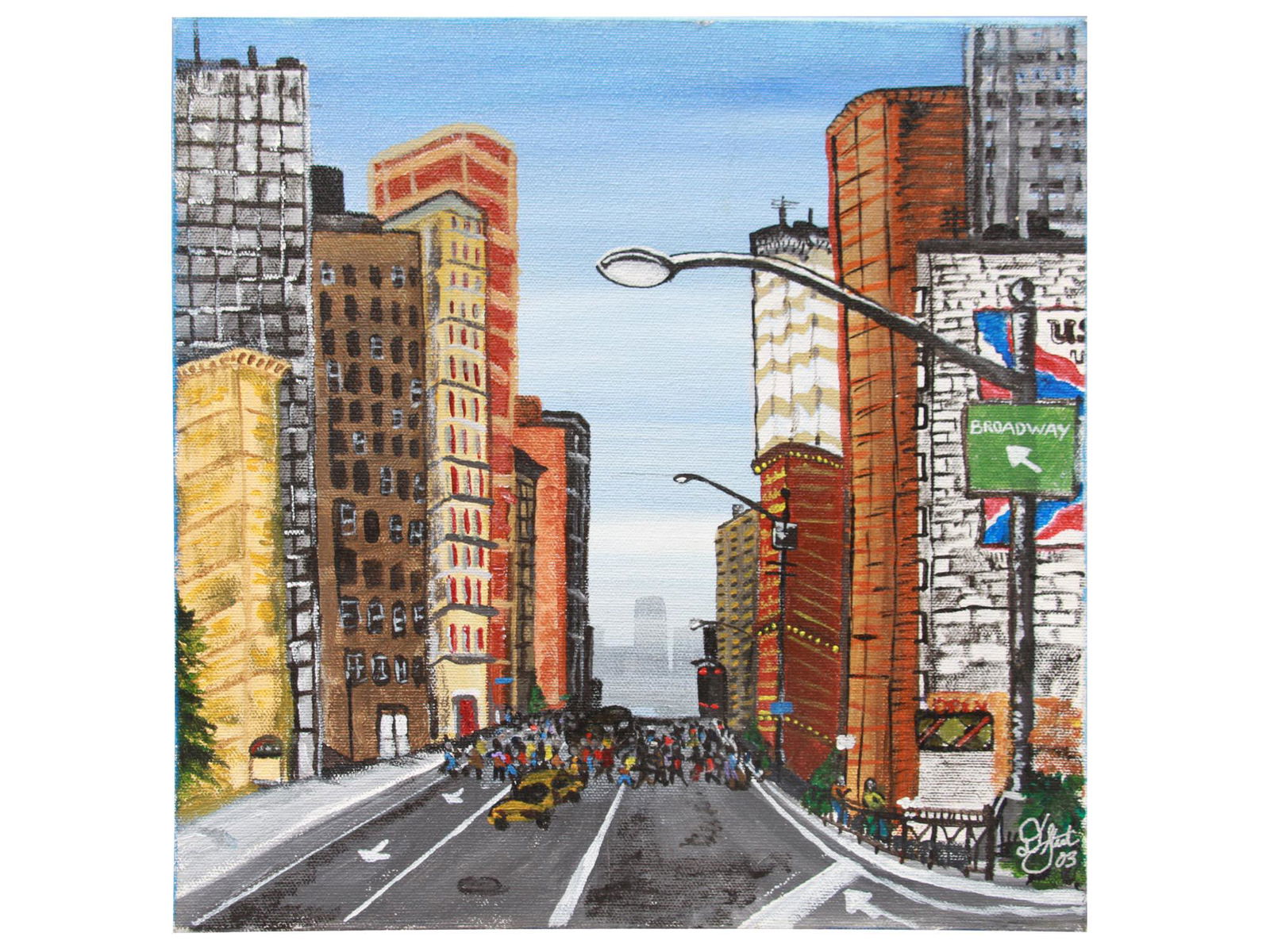 A CONTEMPORARY SIGNED OIL ON CANVAS PAINTING (1 of 8)