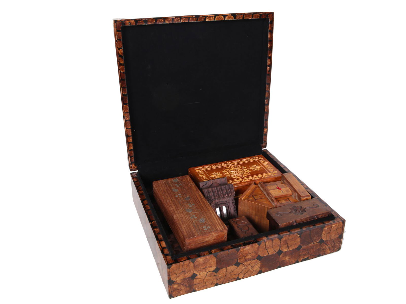 A LOT OF VINTAGE WOODEN DECOR ITEMS, 9 PCS (1 of 8)