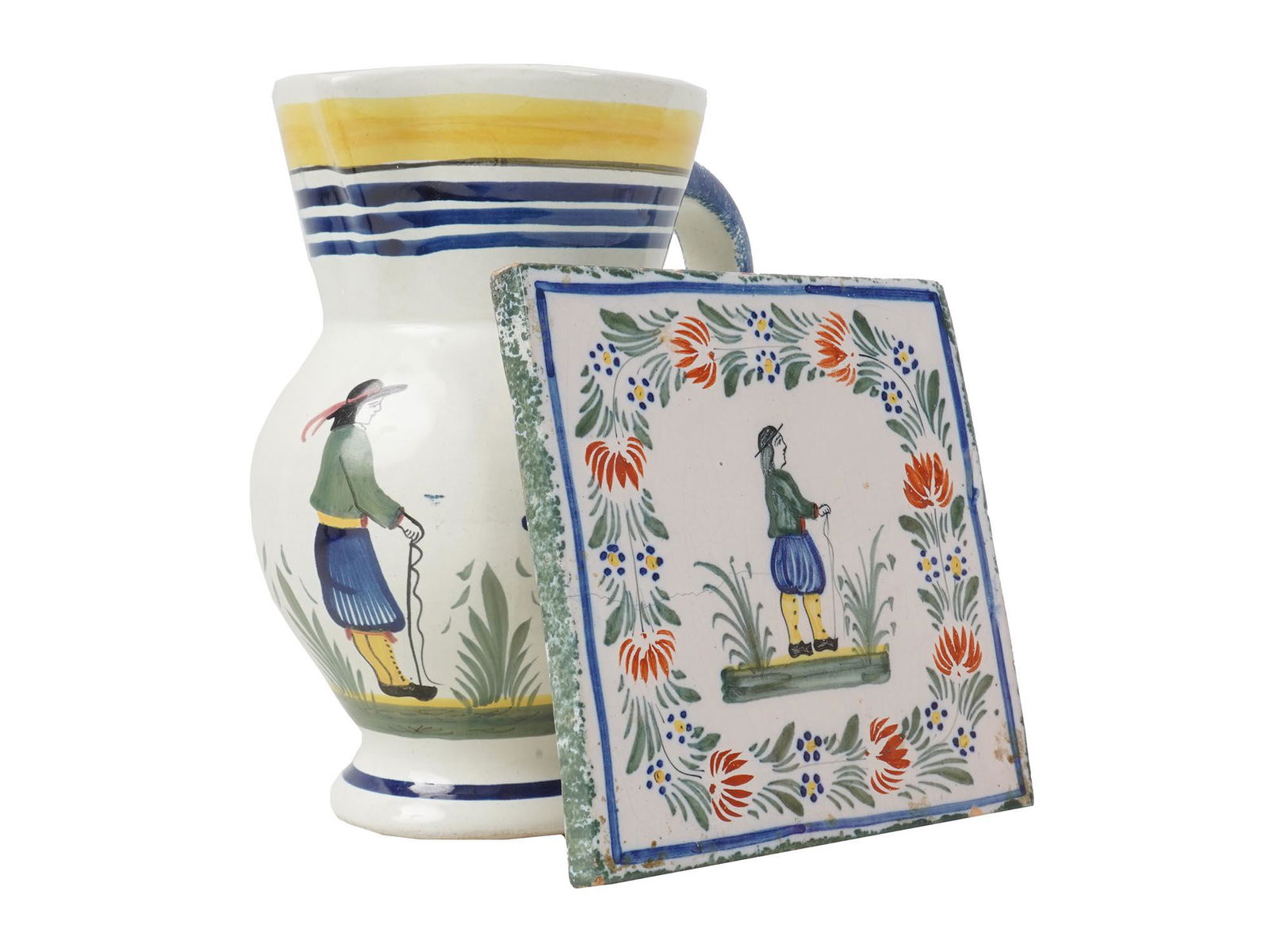 VINTAGE FAIENCE HENRIOT QUIMPER POTTERY FRANCE (1 of 8)