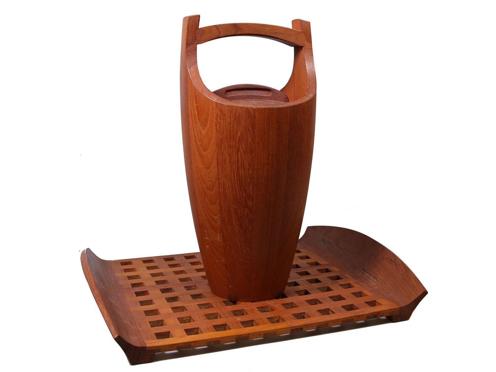 SET DANISH MODERNIST WOOD ITEM BY JENS QUISTGAARD (1 of 9)