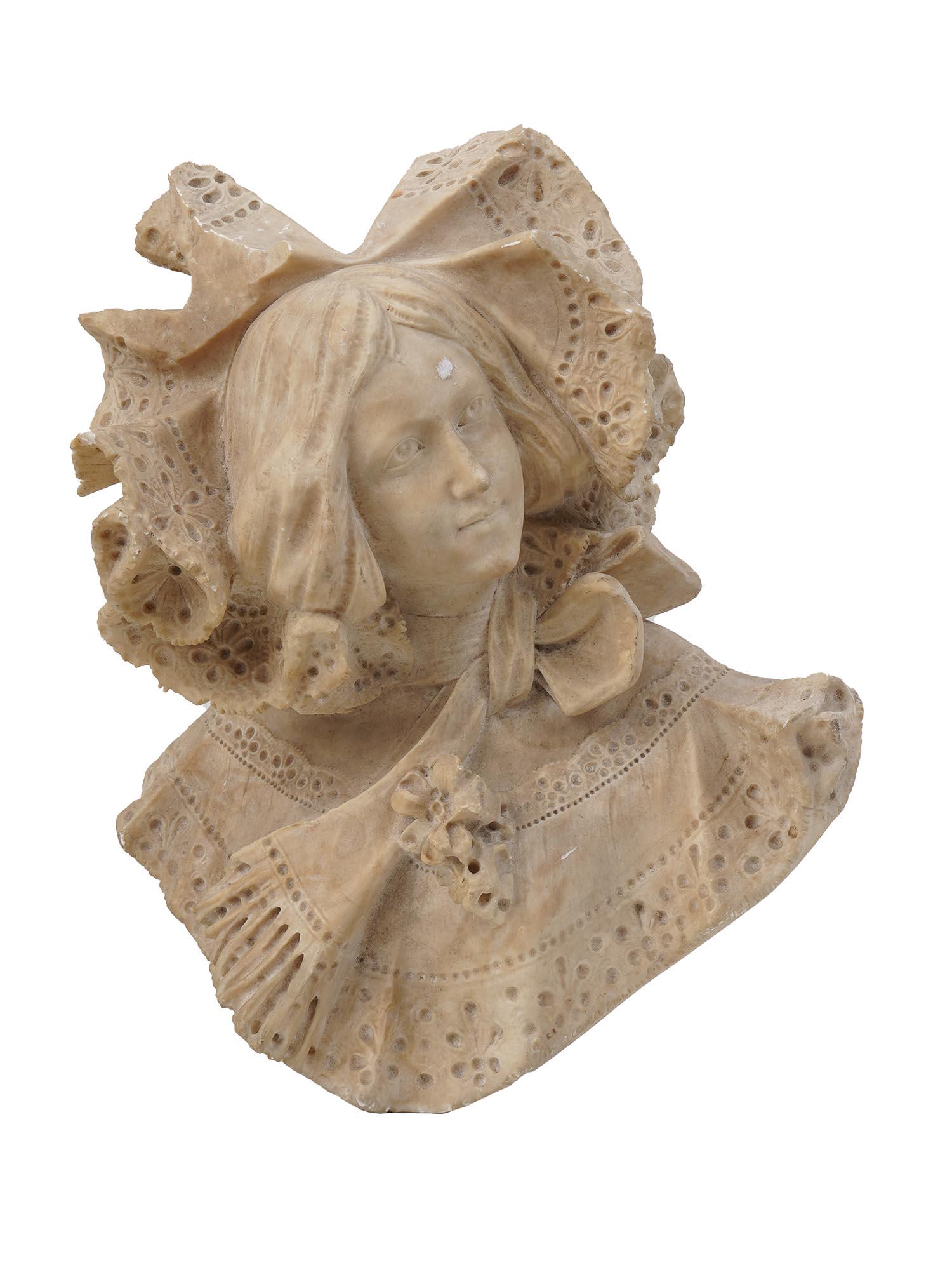VINTAGE EUROPEAN VICTORIAN STYLE BUST OF WOMAN (1 of 6)