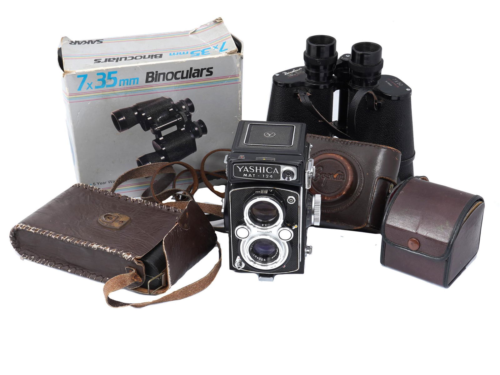 LOT OF VINTAGE CAMERAS, BINOCULARS & ACCESSORIES (1 of 11)