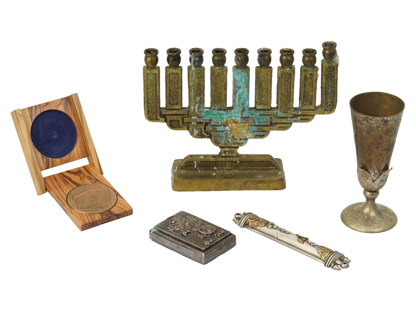 A LOT OF VINTAGE JUDAICA ITEMS, 5 PCS (1 of 9)