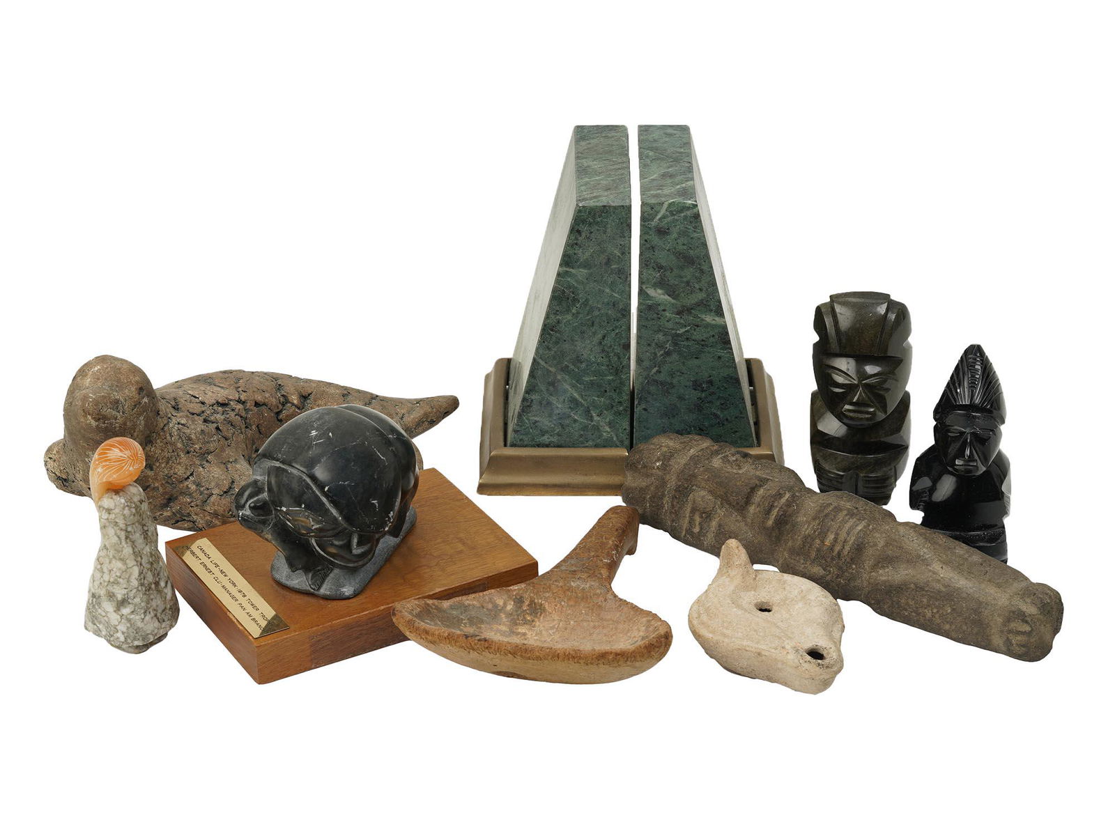 VINTAGE CARVED STONE ITEMS DESK AND HOME DECOR ART (1 of 8)