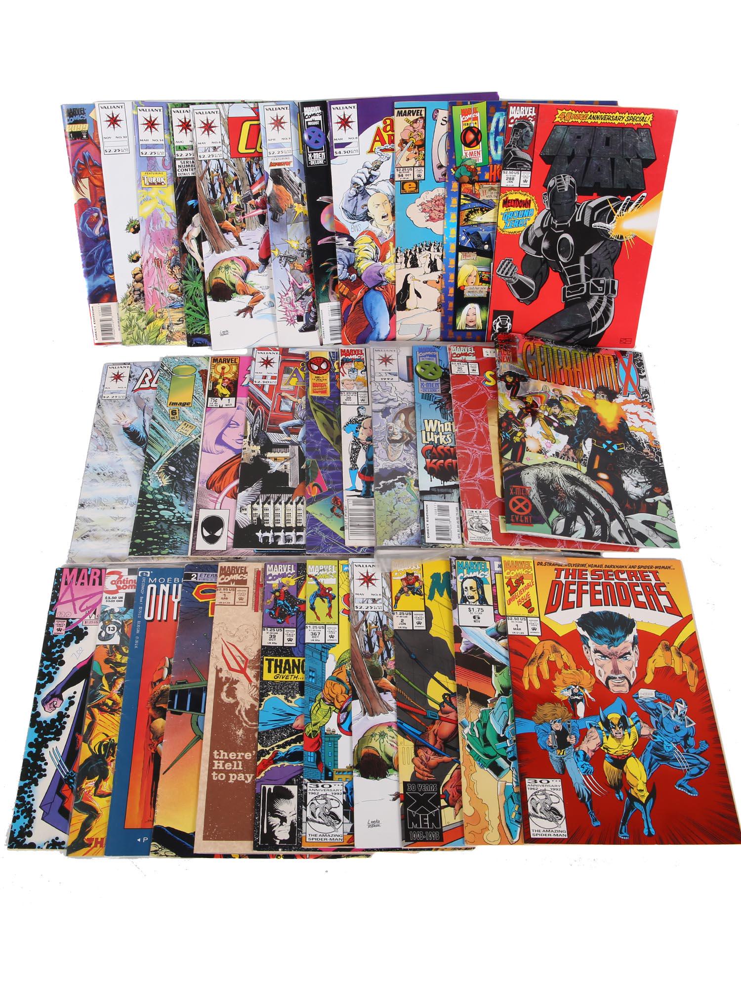 A LOT OF VINTAGE COMIC BOOKS MARVEL AND VALIANT (1 of 4)