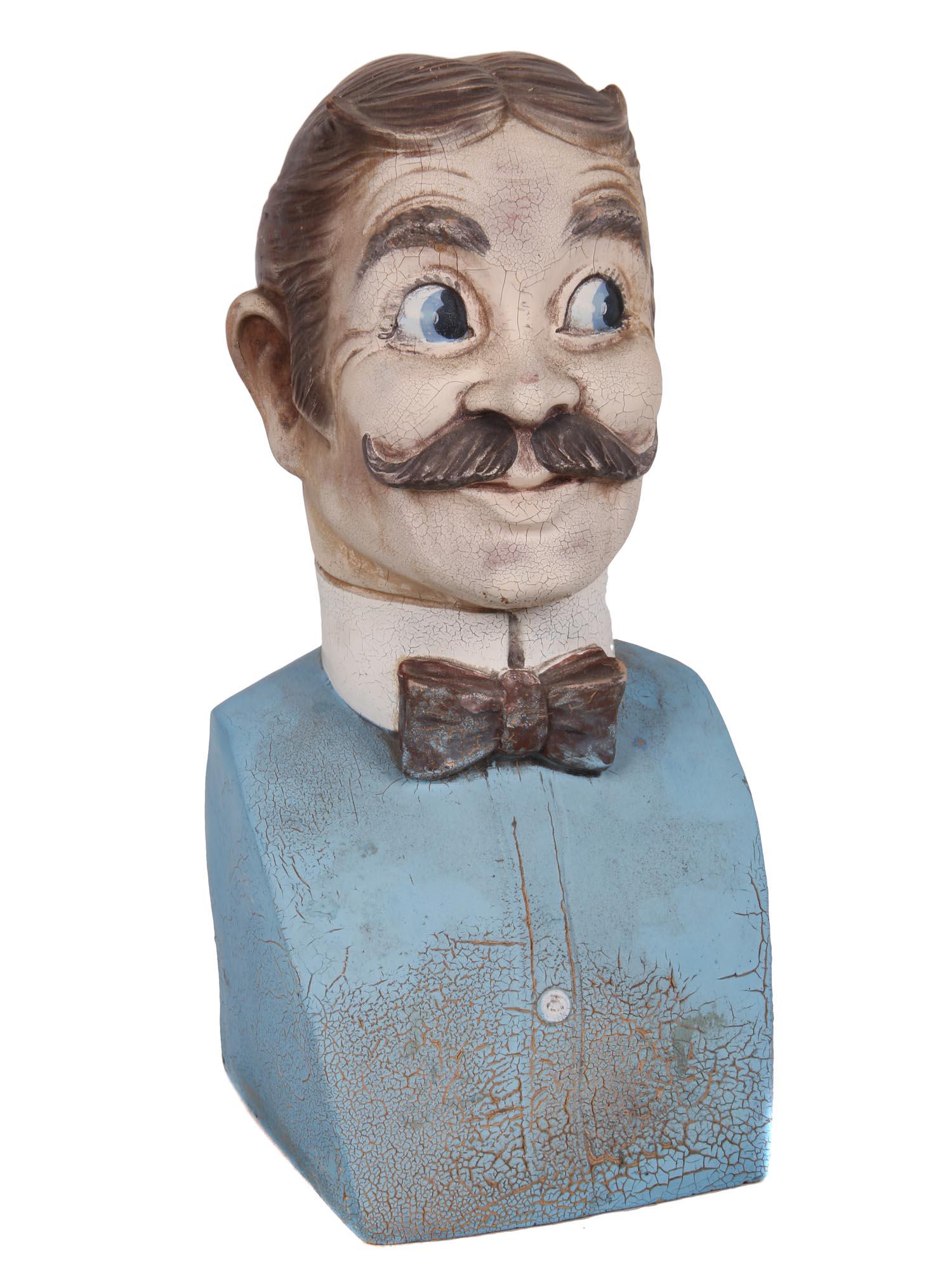 A VINTAGE ALFCO BARBER ADVERTISING MALE BUST (1 of 7)