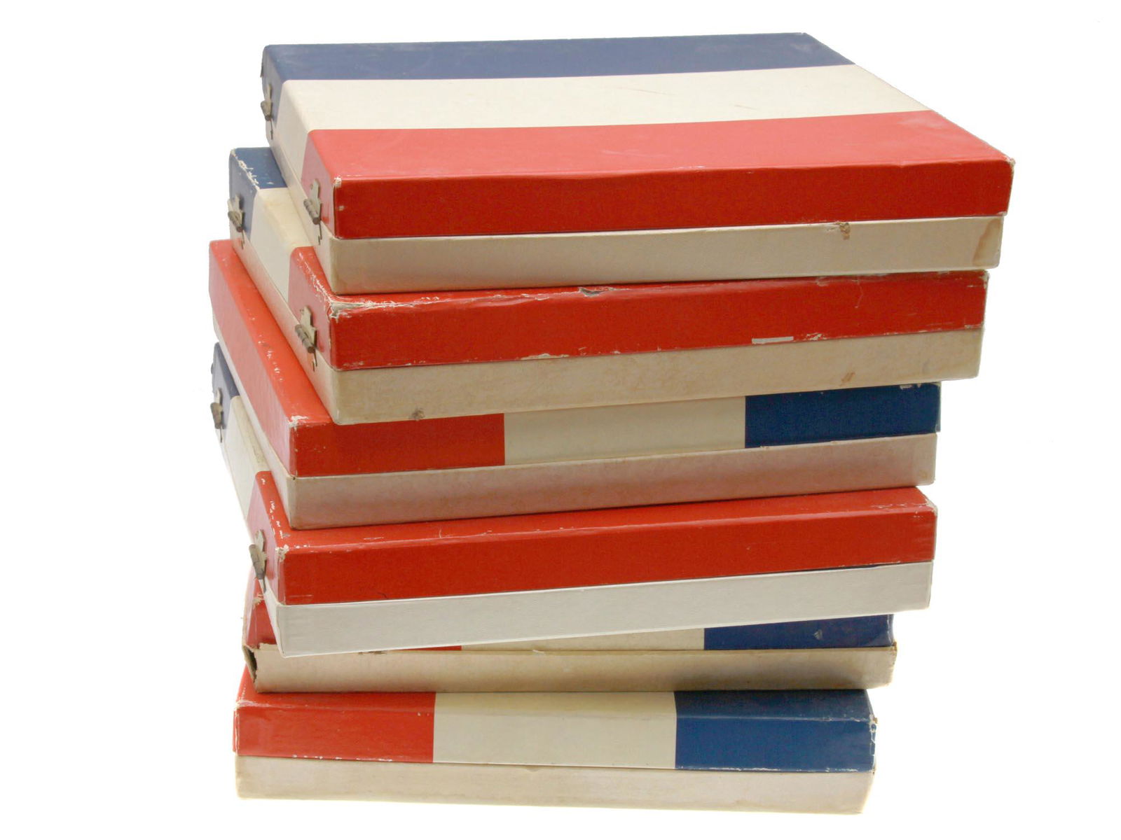 SET OF SIX US BICENTENNIAL PEWTER PLATES MINT BOX (1 of 9)