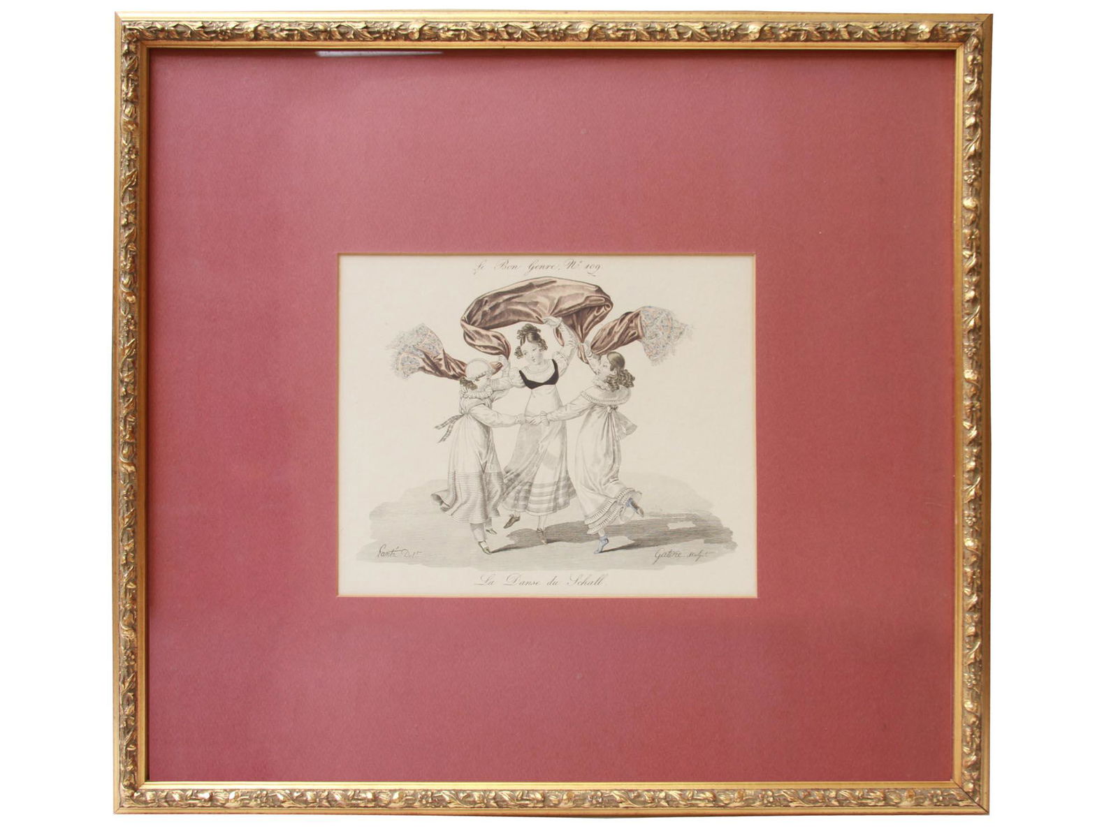 AFTER GEORGES GATINE FRENCH HAND COLOR ENGRAVING (1 of 7)