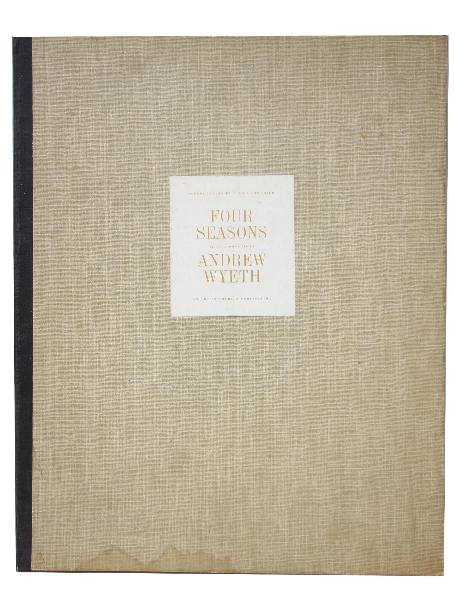 BOOK FOUR SEASONS 12 REPRODUCTIONS ANDREW WYETH (1 of 5)