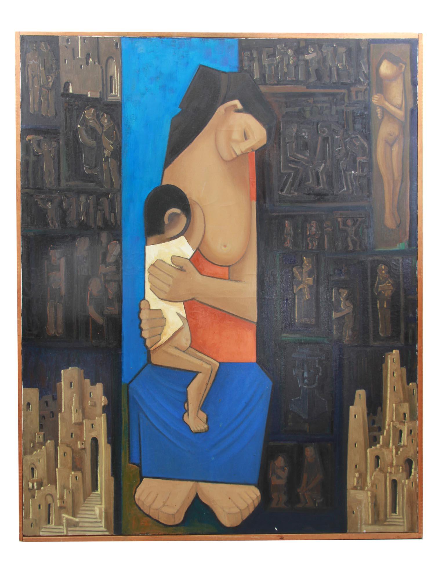 LORENZO CARDILICCHIA PAINTING COMPOSITION 1977 (1 of 5)