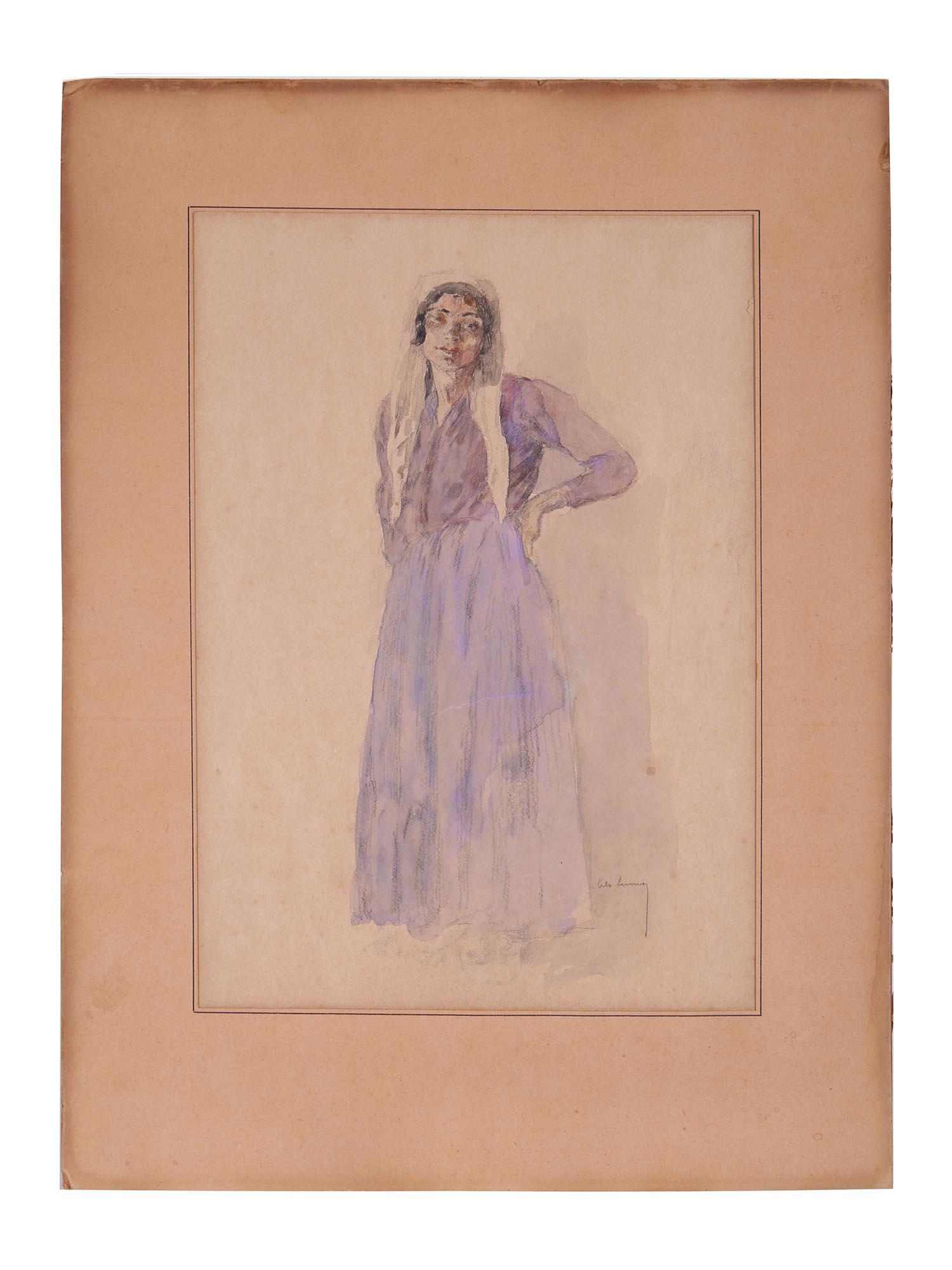 WATERCOLOR ANDALUSIAN DANCER BY ALEXANDER LUNOIS (1 of 4)