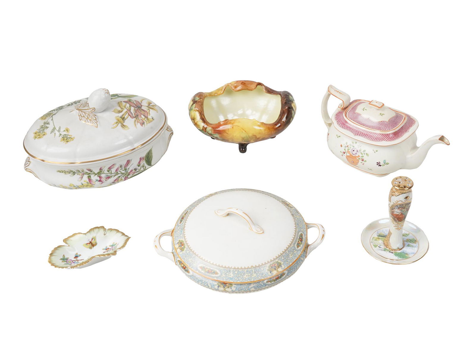 SET OF SIX VINTAGE PORCELAIN SERVEWARE (1 of 10)