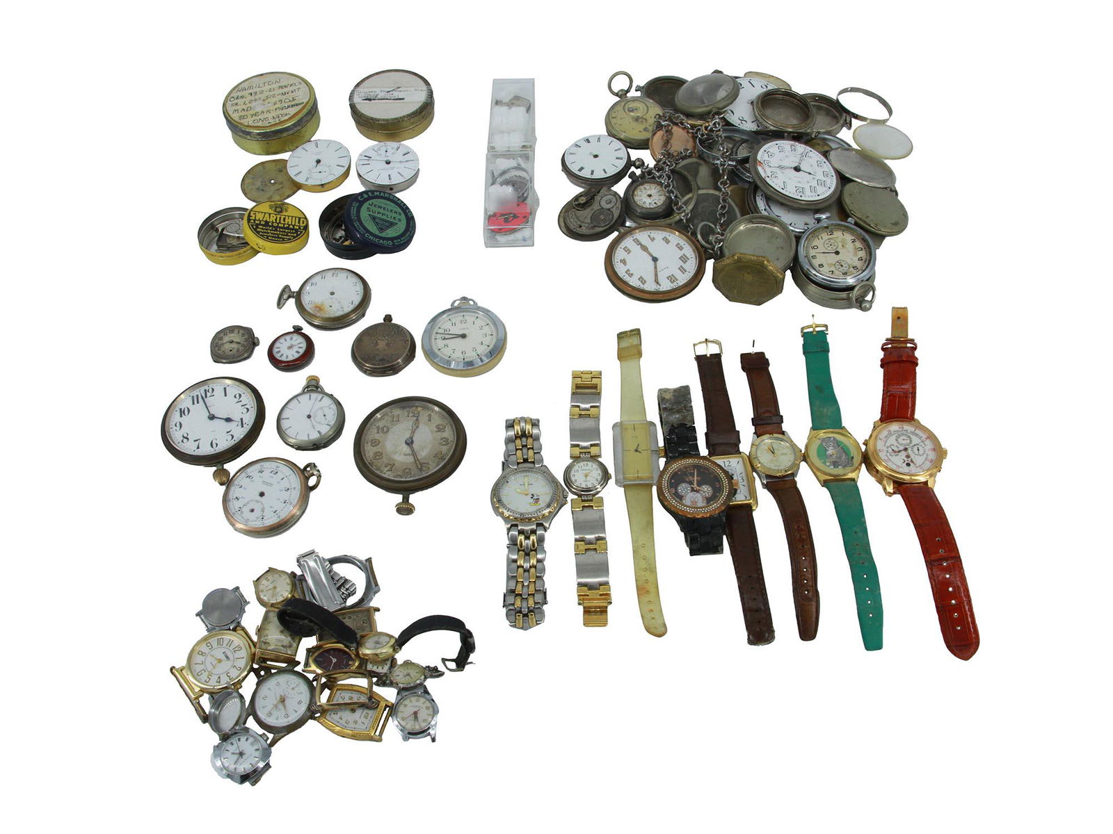 LARGE COLLECTION OF VINTAGE WRIST POCKET WATCHES (1 of 12)