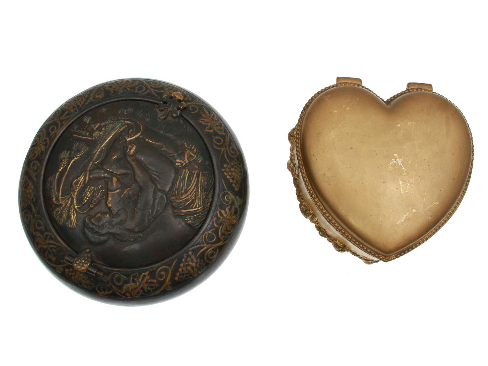 TWO VINTAGE MIDCENTURY JEWELRY BOXES (1 of 8)