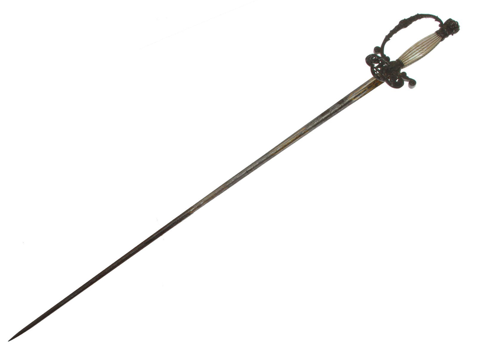 AN ANTIQUE FRENCH FIRST EMPIRE COURT SWORD, 19TH CEN. (1 of 9)