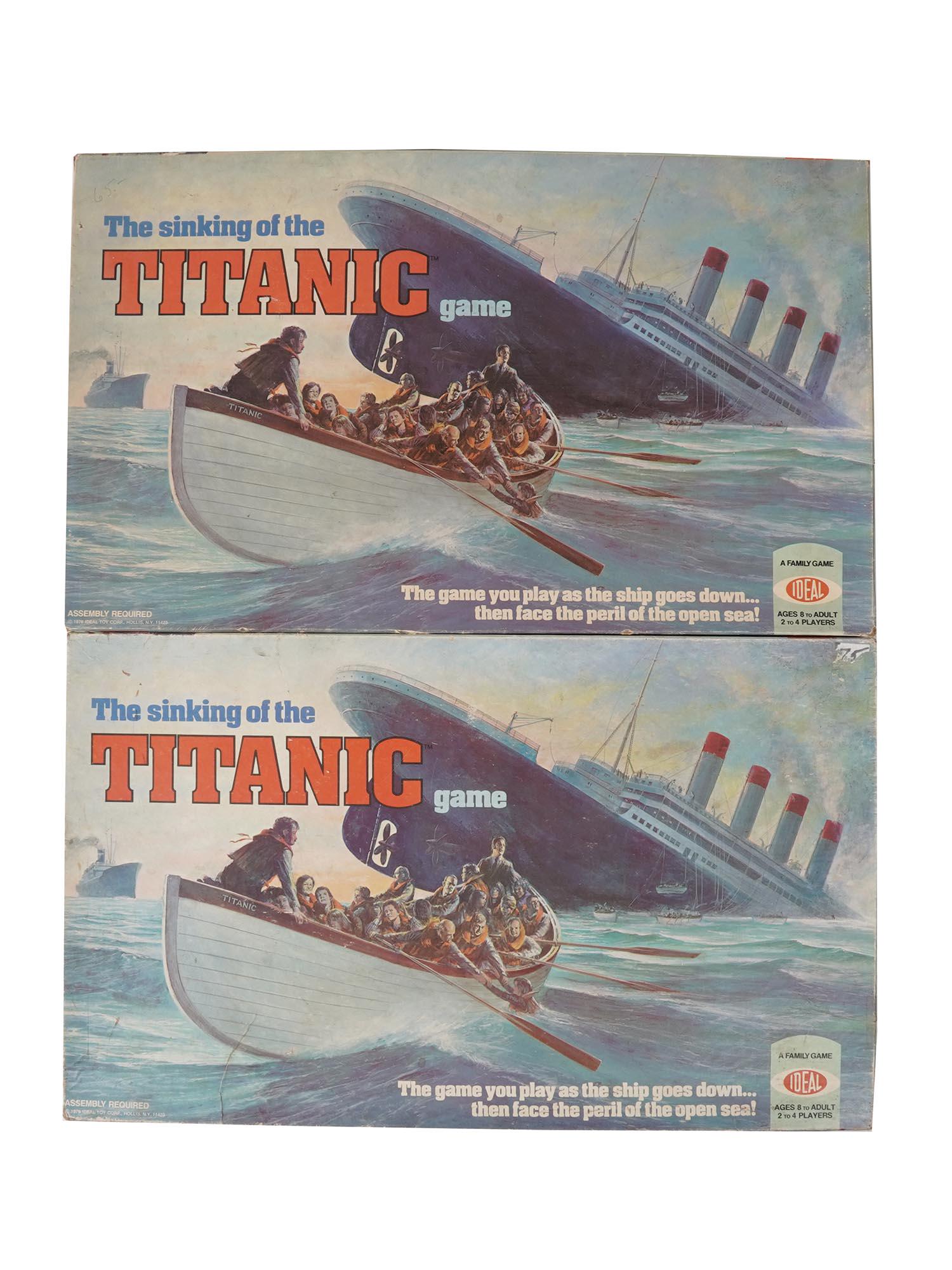 VINTAGE THE SINKING OF THE TITANIC BOARD GAMES (1 of 4)