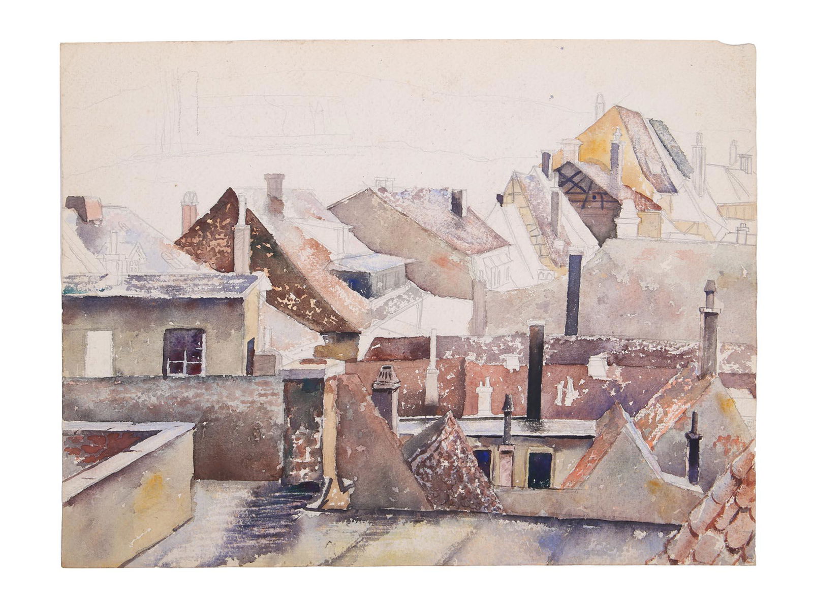 AMERICAN GOUACHE PENCIL PAINTINGS BY BILL FRACCIO (1 of 3)