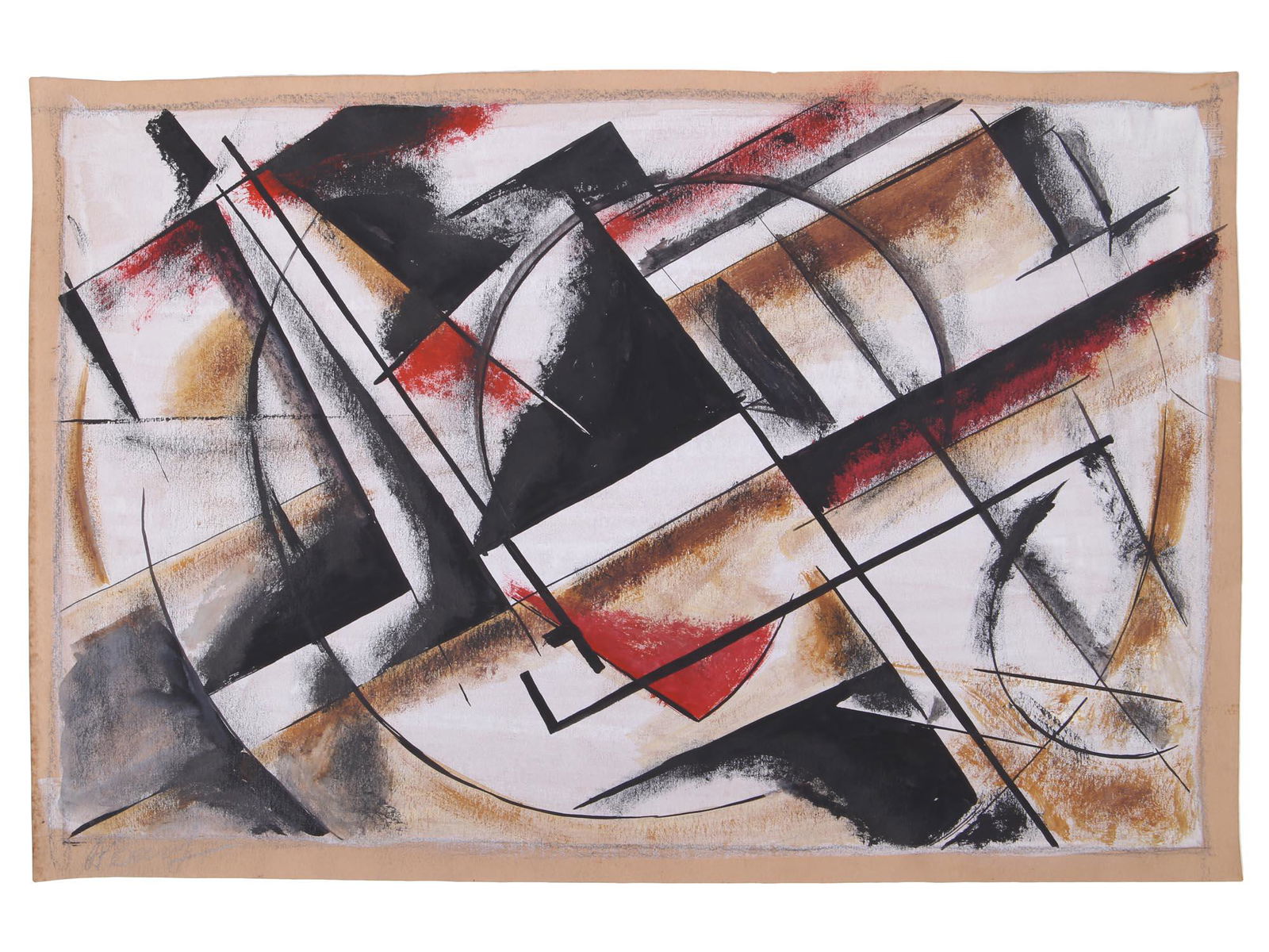 RUSSIAN SOVIET PAINTING ATTR. ALEXANDER VESNIN (1 of 5)