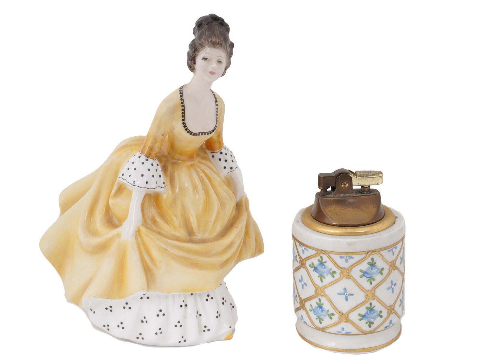 ROYAL DULTON & LIMOGES PORCELAIN FIGURINE LIGHTER (1 of 8)