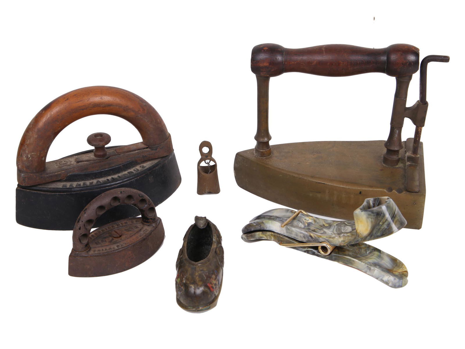 LOT OF ANTIQUE VICTORIAN BUSY WOMAN ITEMS 6 PCS (1 of 6)