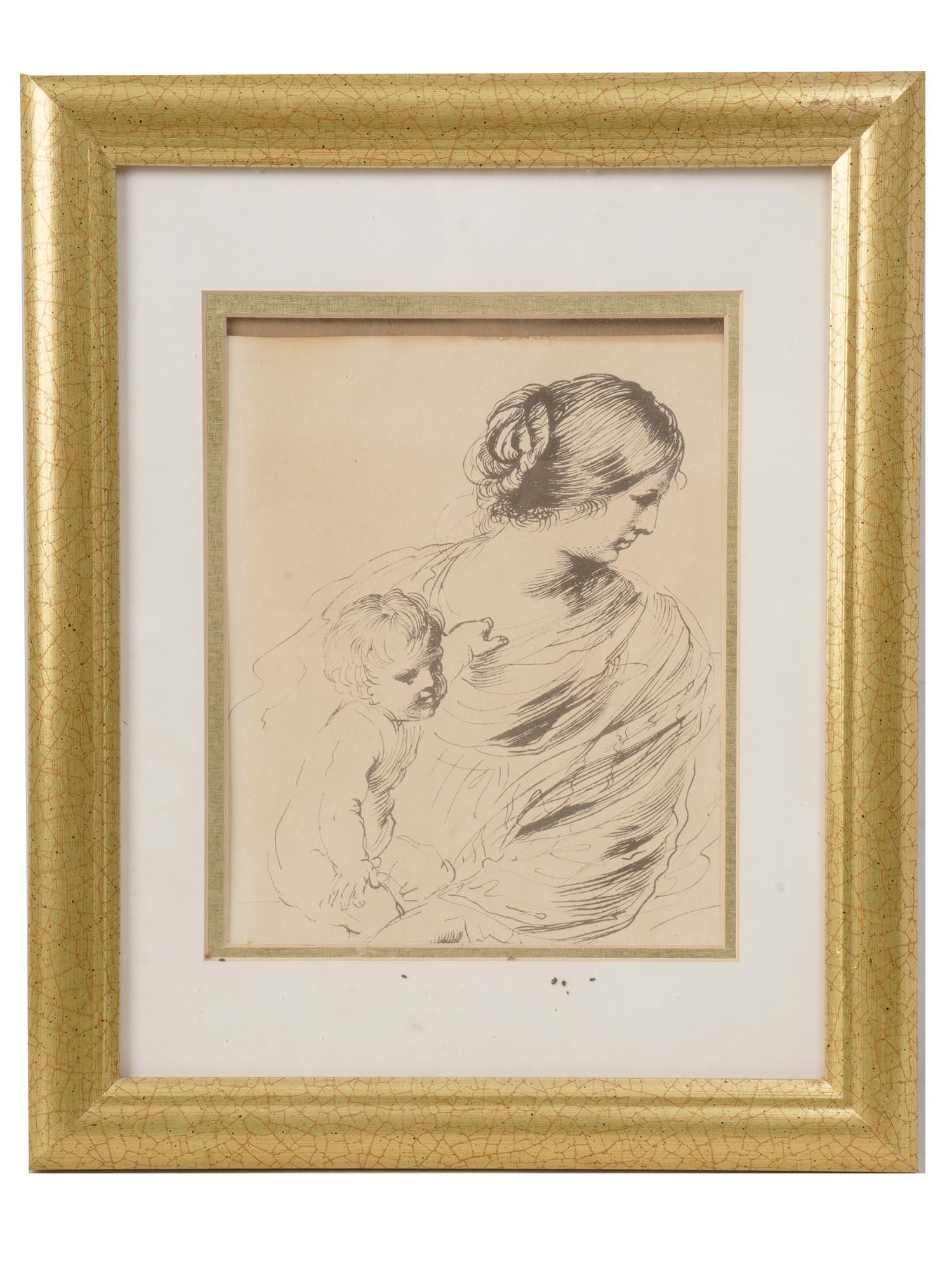 AFTER CARLO NOLLI PRINT SERIES OLD MASTER DRAWING (1 of 3)