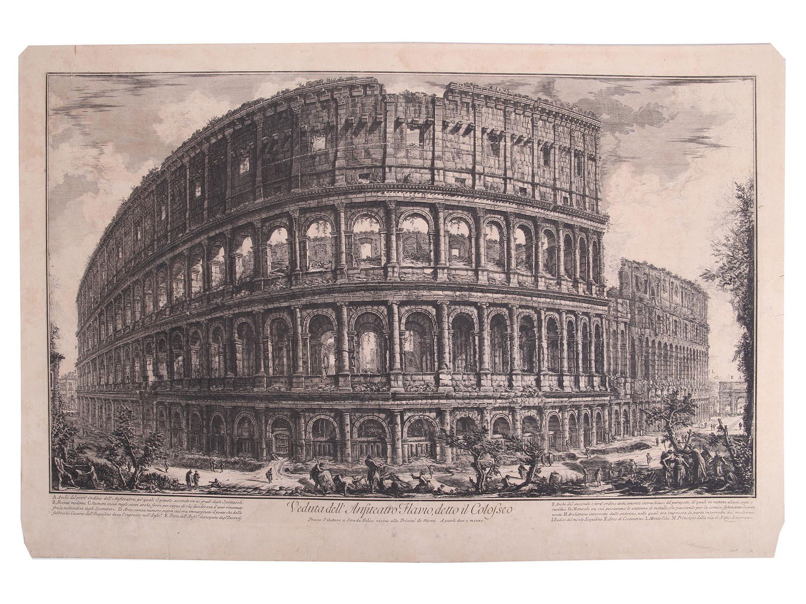 AN ITALIAN ETCHING COLISEUM BY GIOVANNI PIRANESI (1 of 5)