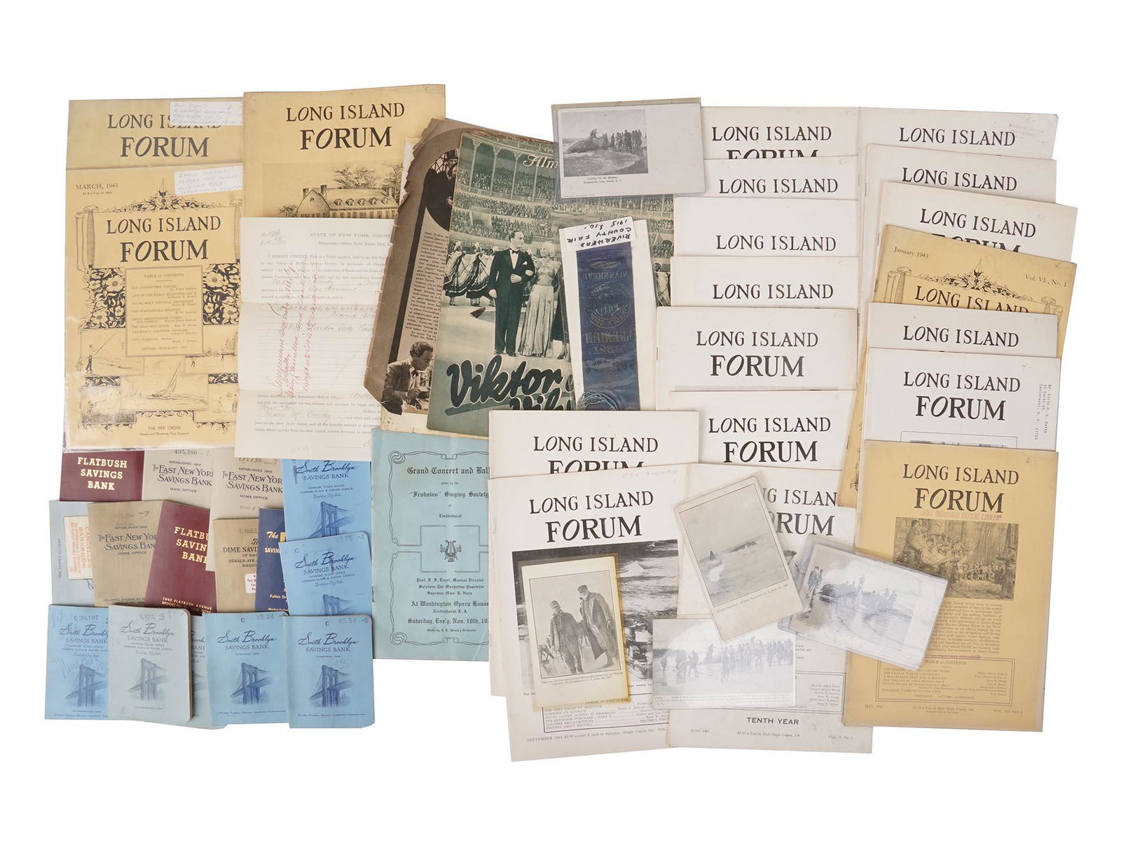 LONG ISLAND FORUM MAGAZINES PHOTOS AND DOCUMENTS (1 of 6)