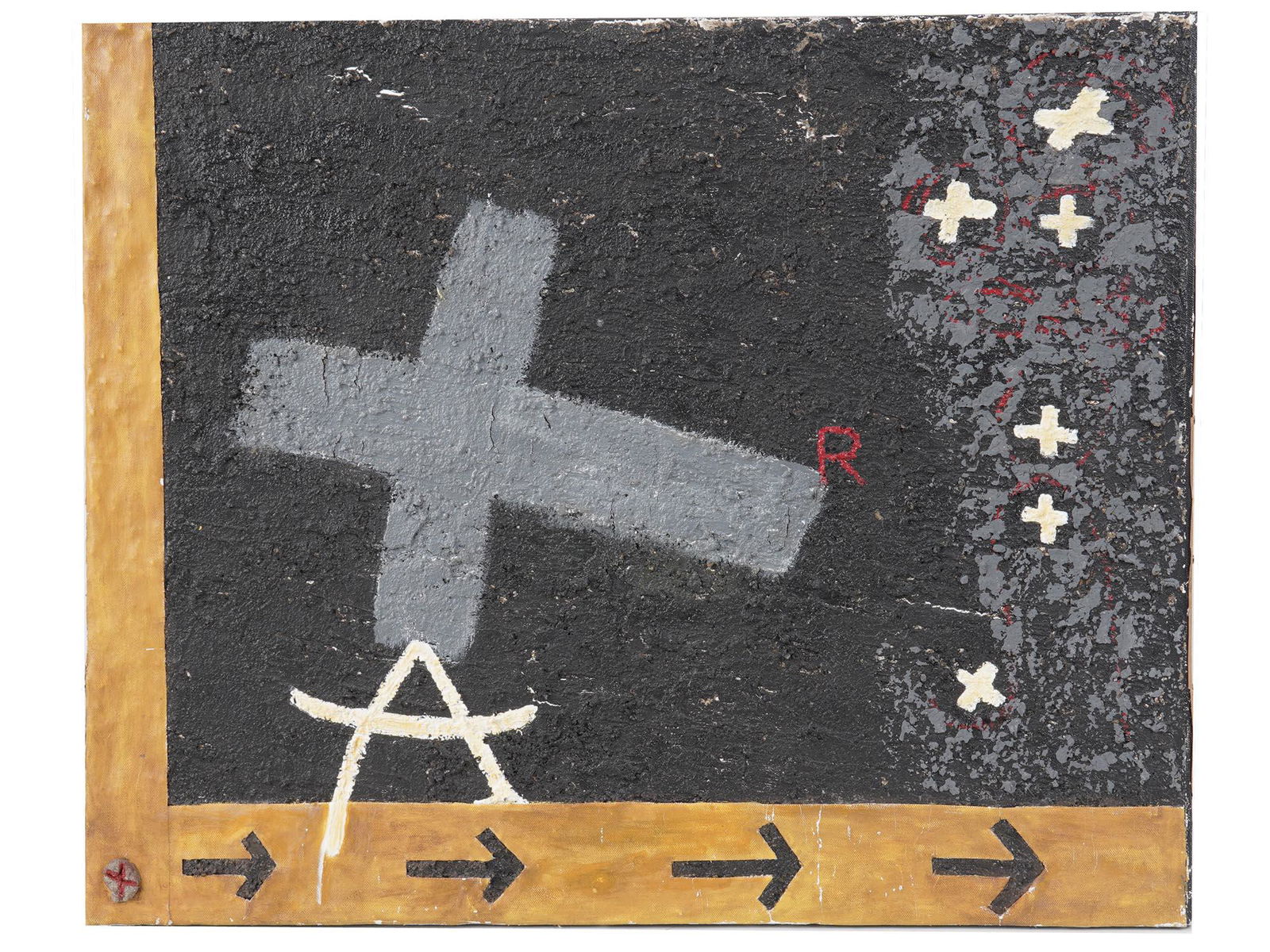 MID CENTURY ABSTRACT PAINTING BY ANTONI TAPIES (1 of 6)