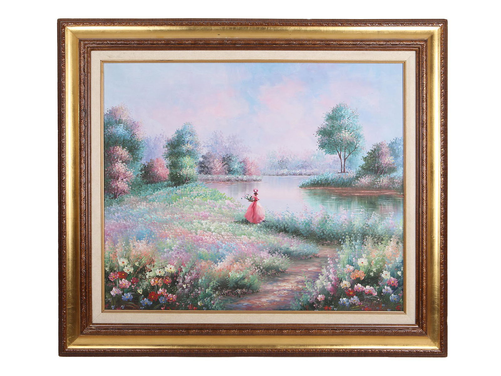 OIL PAINTING IN THE MANNER OF MARGARET A RICE (1 of 4)