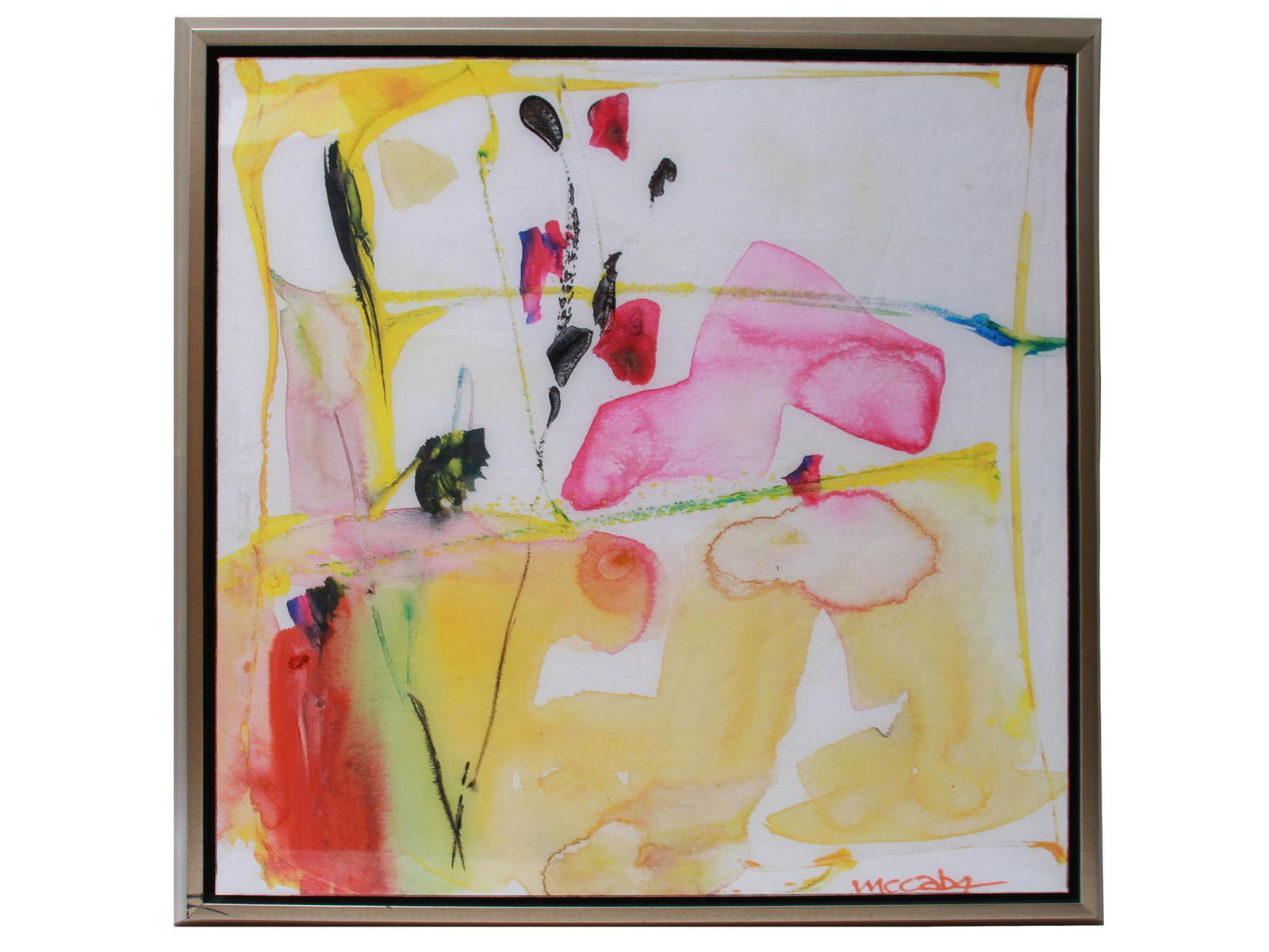 MIXED MEDIA PAINTING ART DROPS SIGNED BY MCCABE (1 of 8)